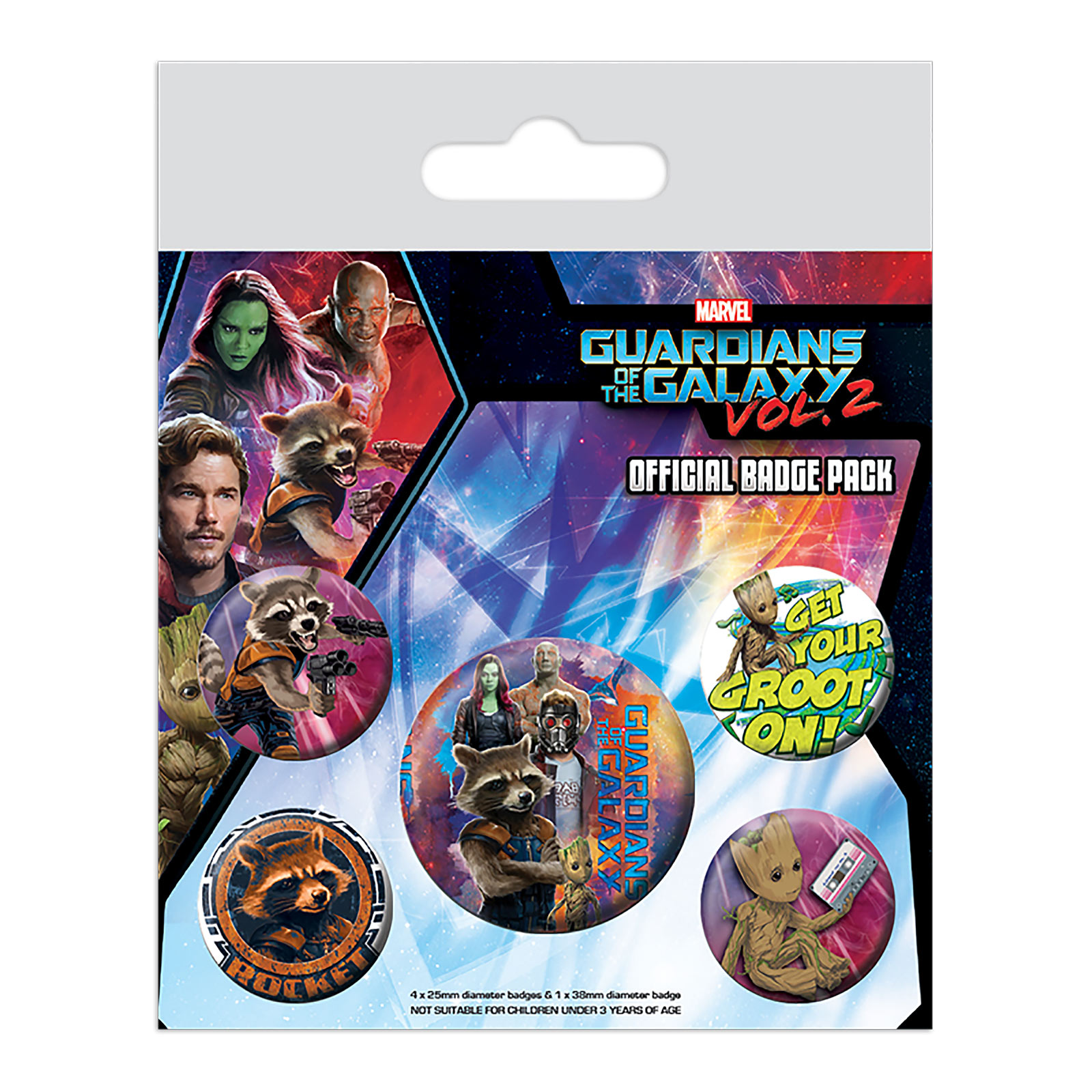 Guardians of the Galaxy - Vol. 2 Button 5er Set