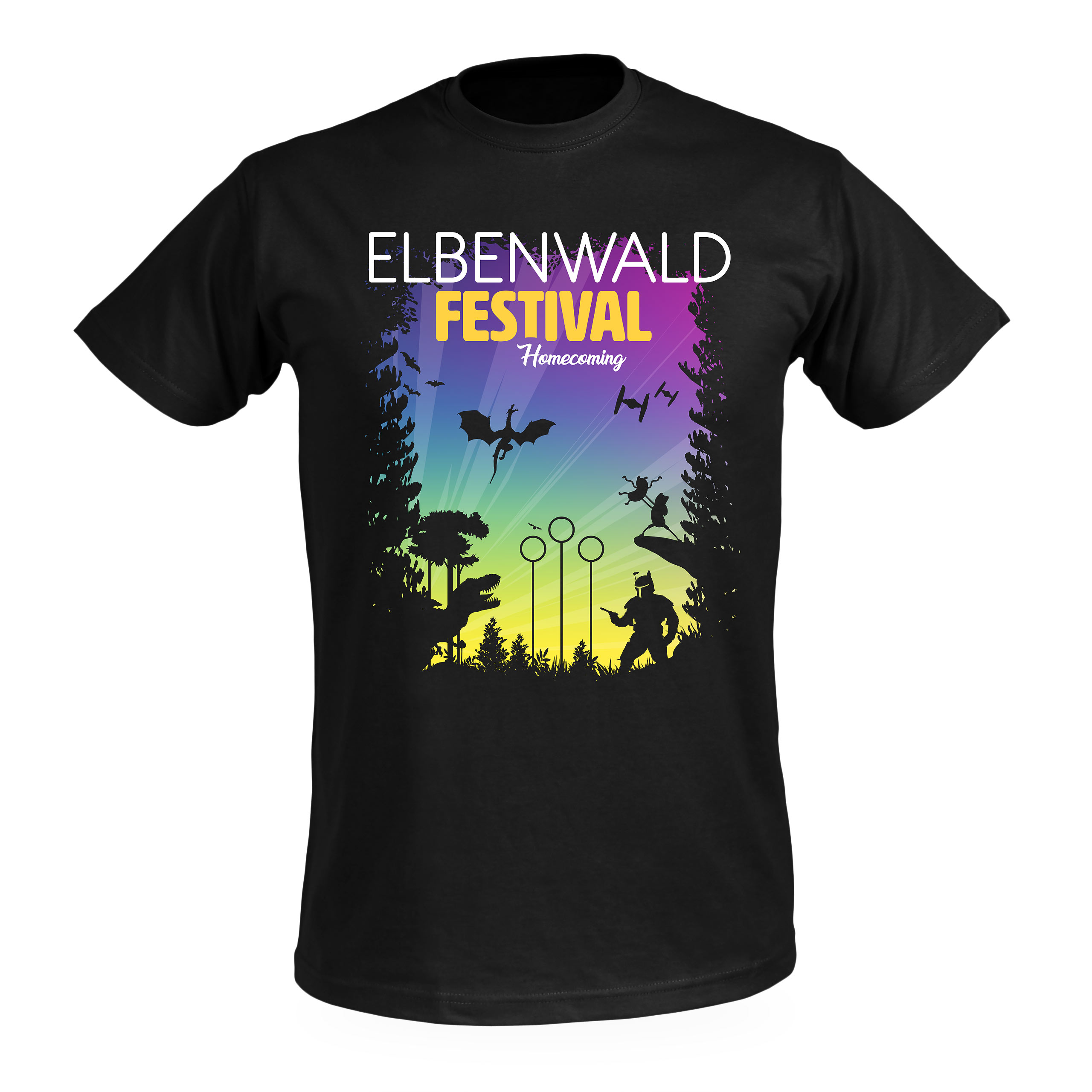 Elbenwald Festival Homecoming T-Shirt schwarz