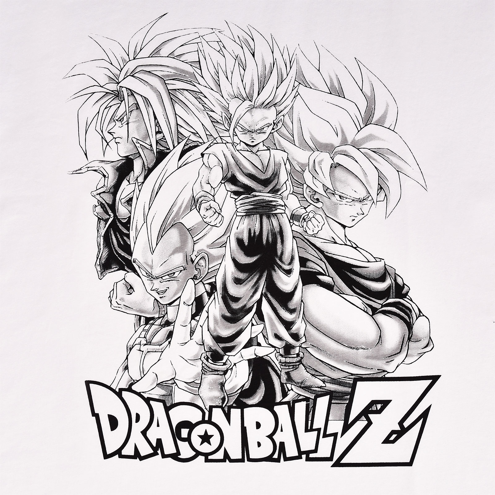 Dragon Ball - Saiyajin Group T-Shirt weiß