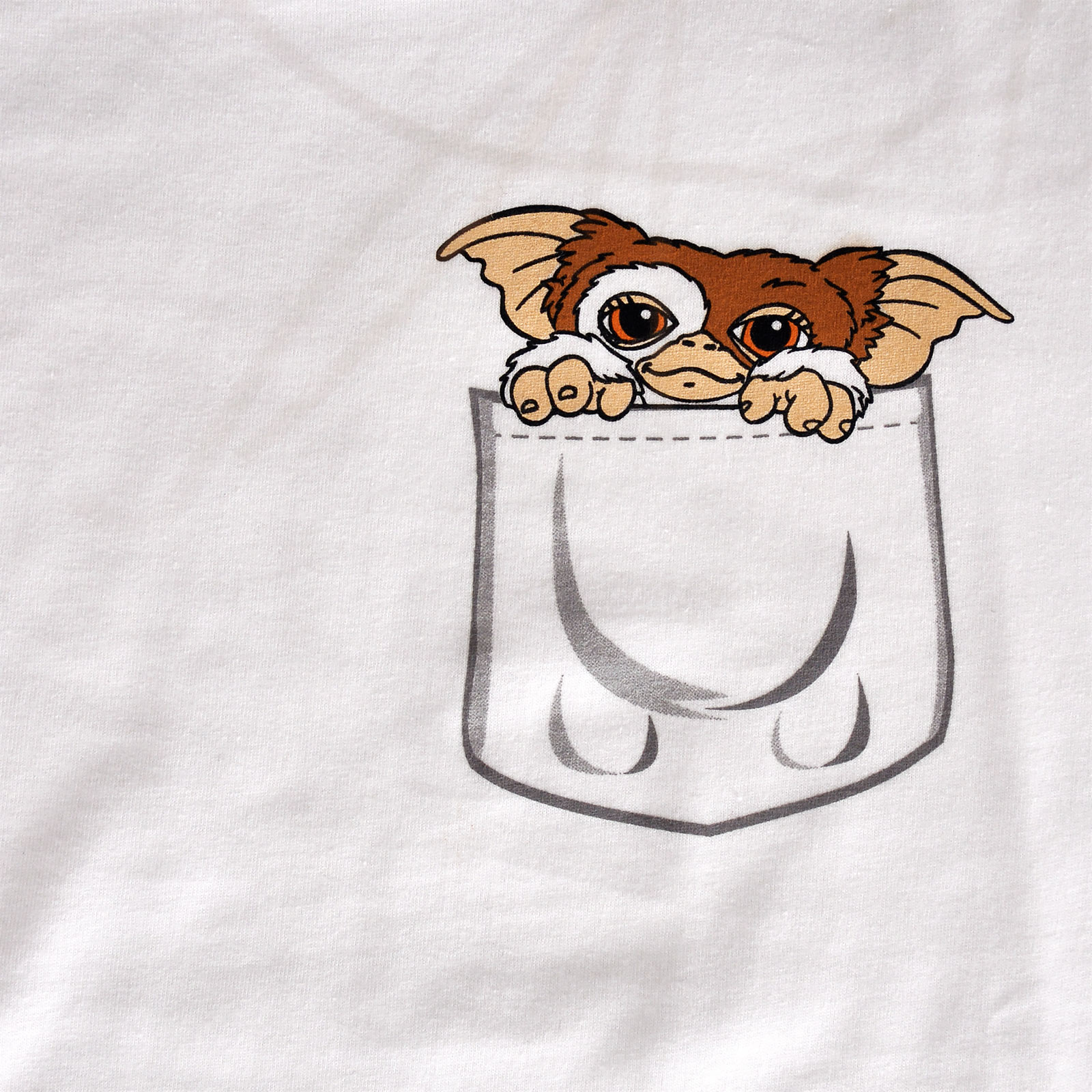 Gremlins - Pocket Gizmo T-Shirt Damen weiß