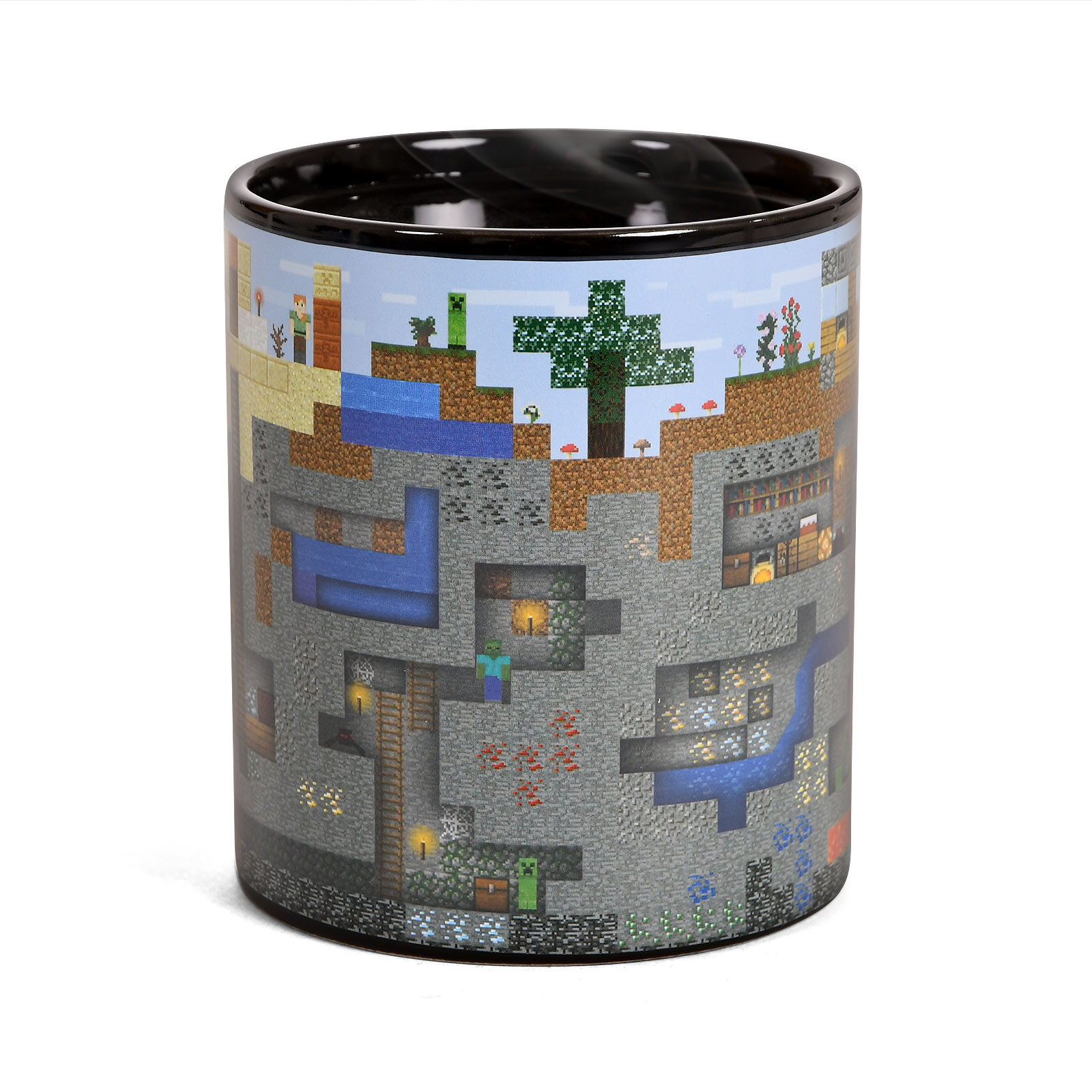 Minecraft - Pixel World Thermoeffekt Tasse Minecraft - Pixel World Thermoeffekt Tasse