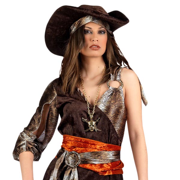 Piratin - Komplettkostüm für Damen