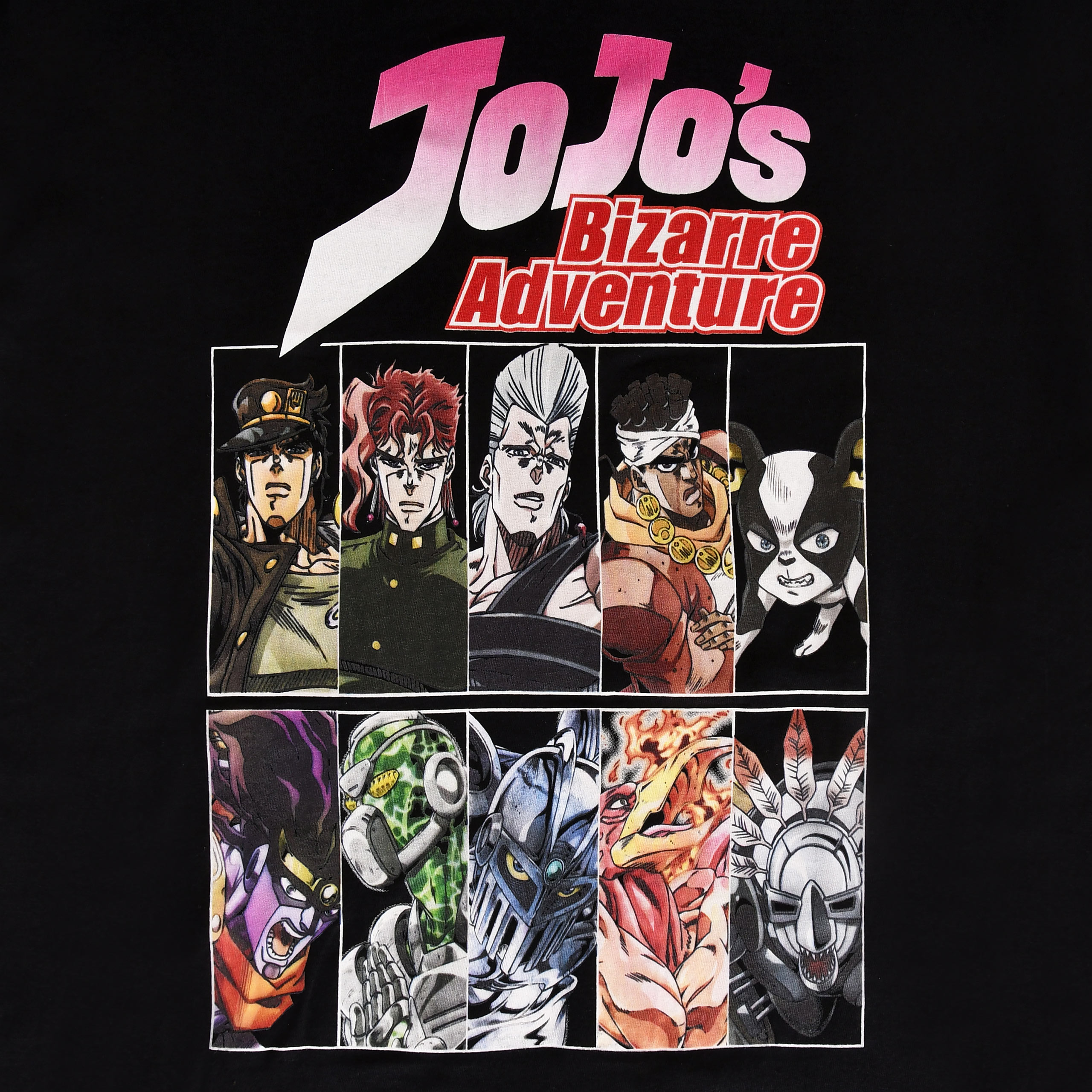 JoJo's Bizarre Adventure - Character T-Shirt schwarz