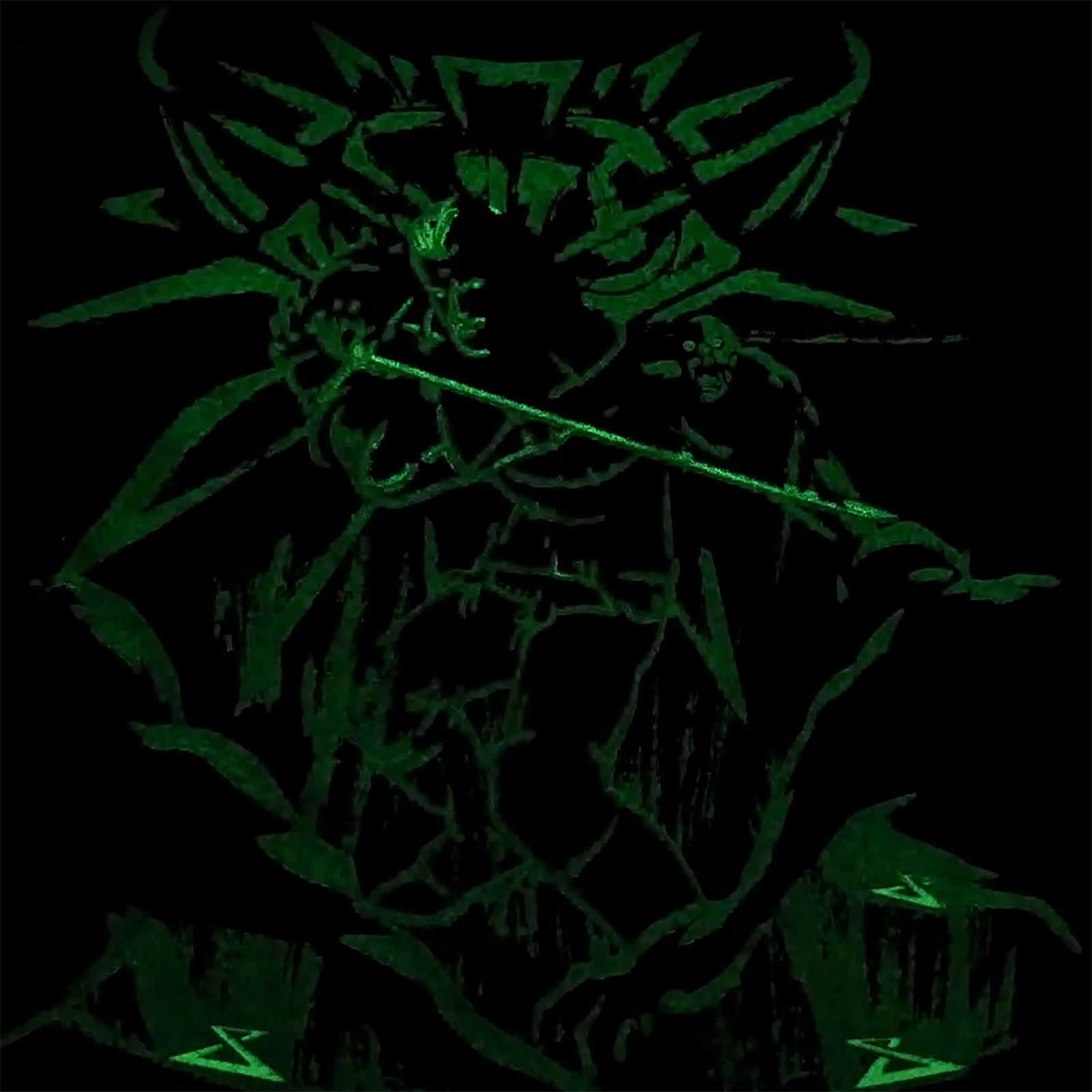 Witcher - Geralt Schlächter von Blaviken Glow in the Dark T-Shirt schwarz