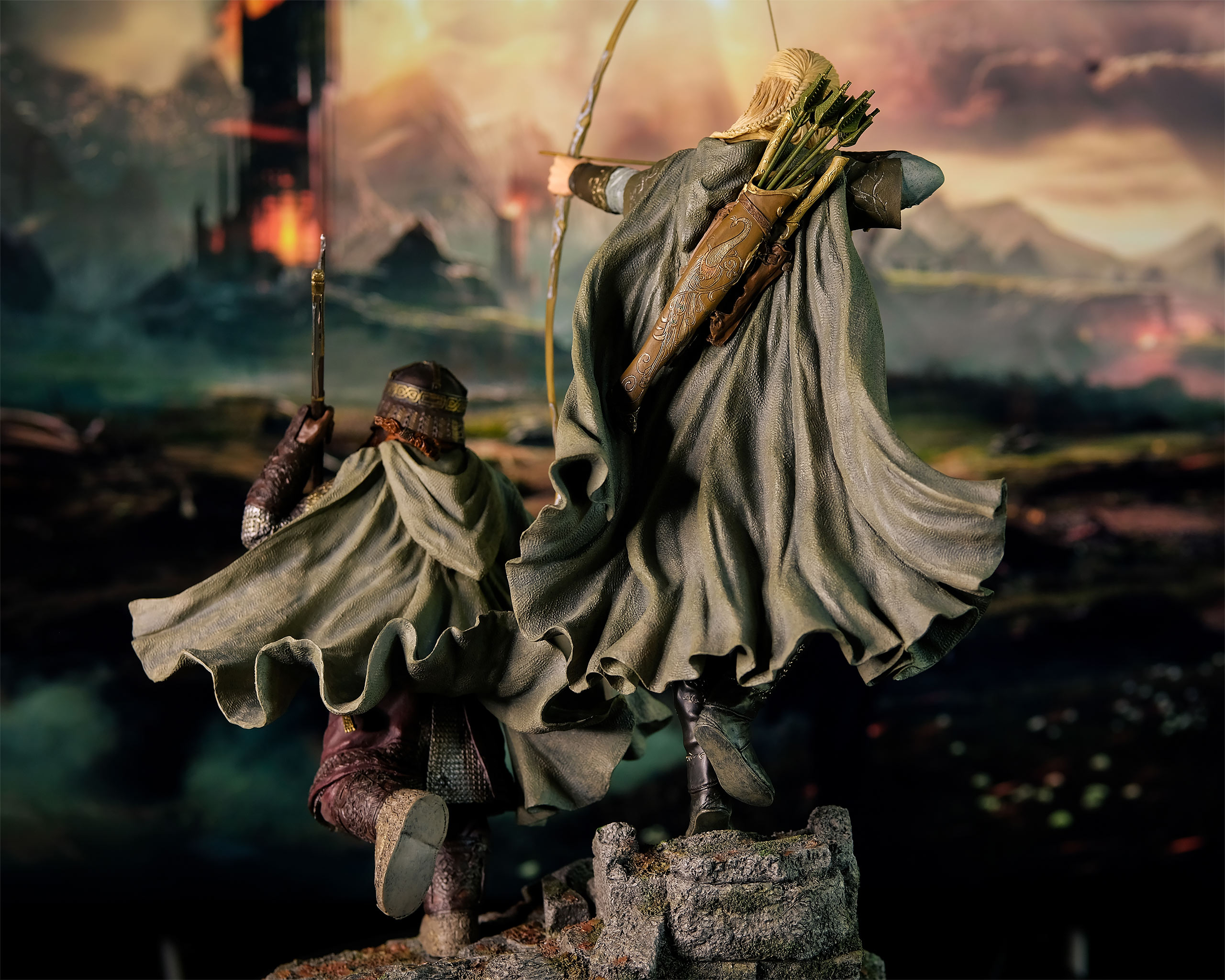 Herr der Ringe - Legolas und Gimli Deluxe Figur 46 cm