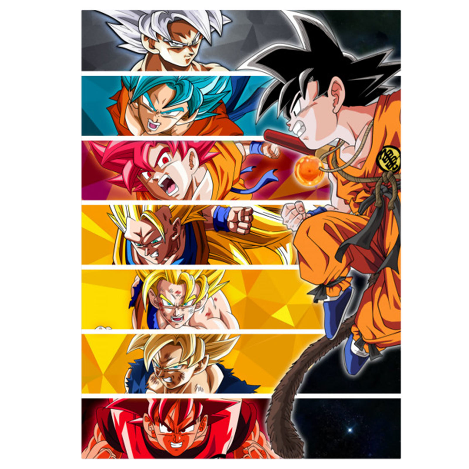 Goku Metall Poster für Dragon Ball Fans