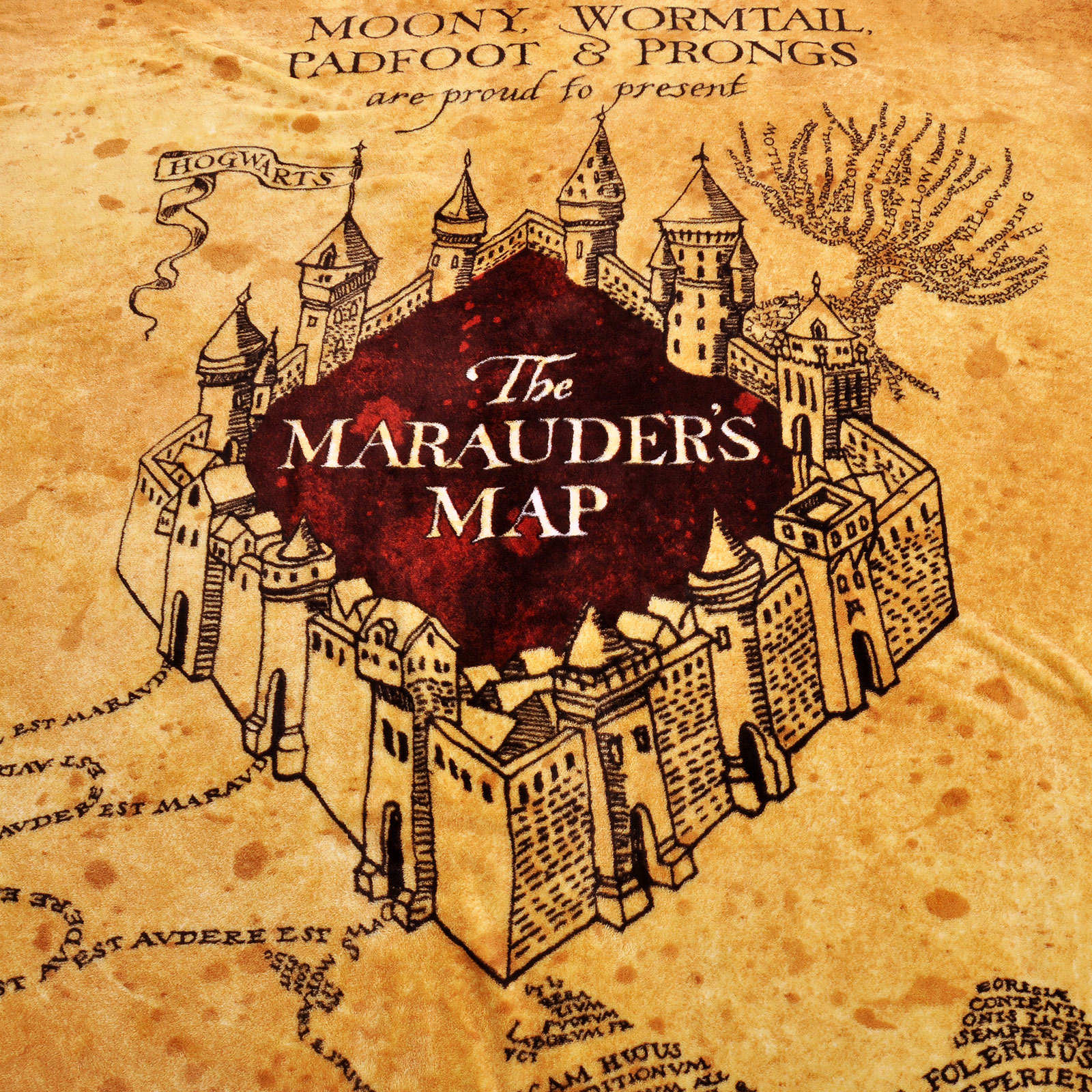 Harry Potter - Karte des Rumtreibers Flauschdecke