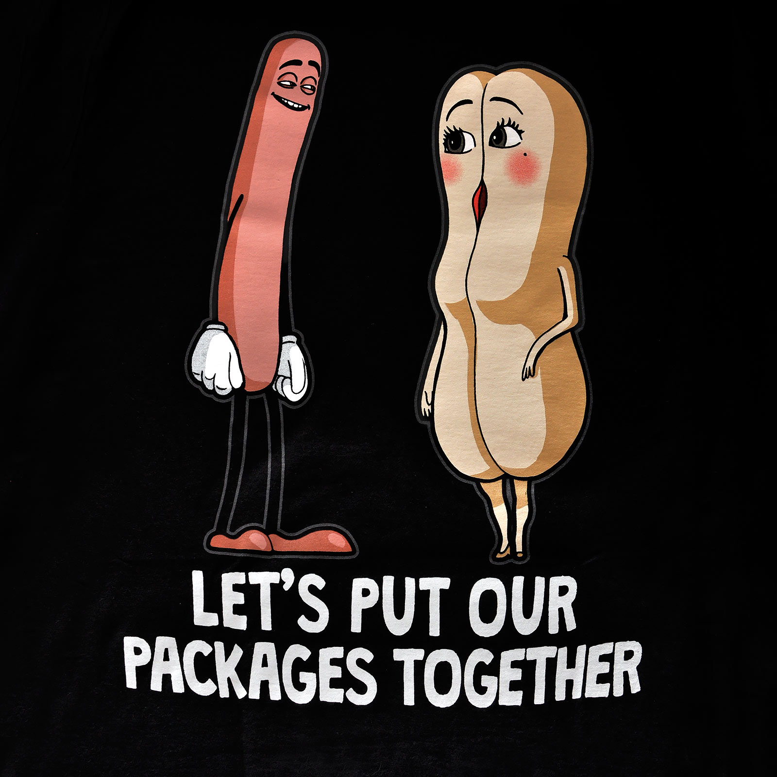 Sausage Party - Our Packages Together T-Shirt schwarz