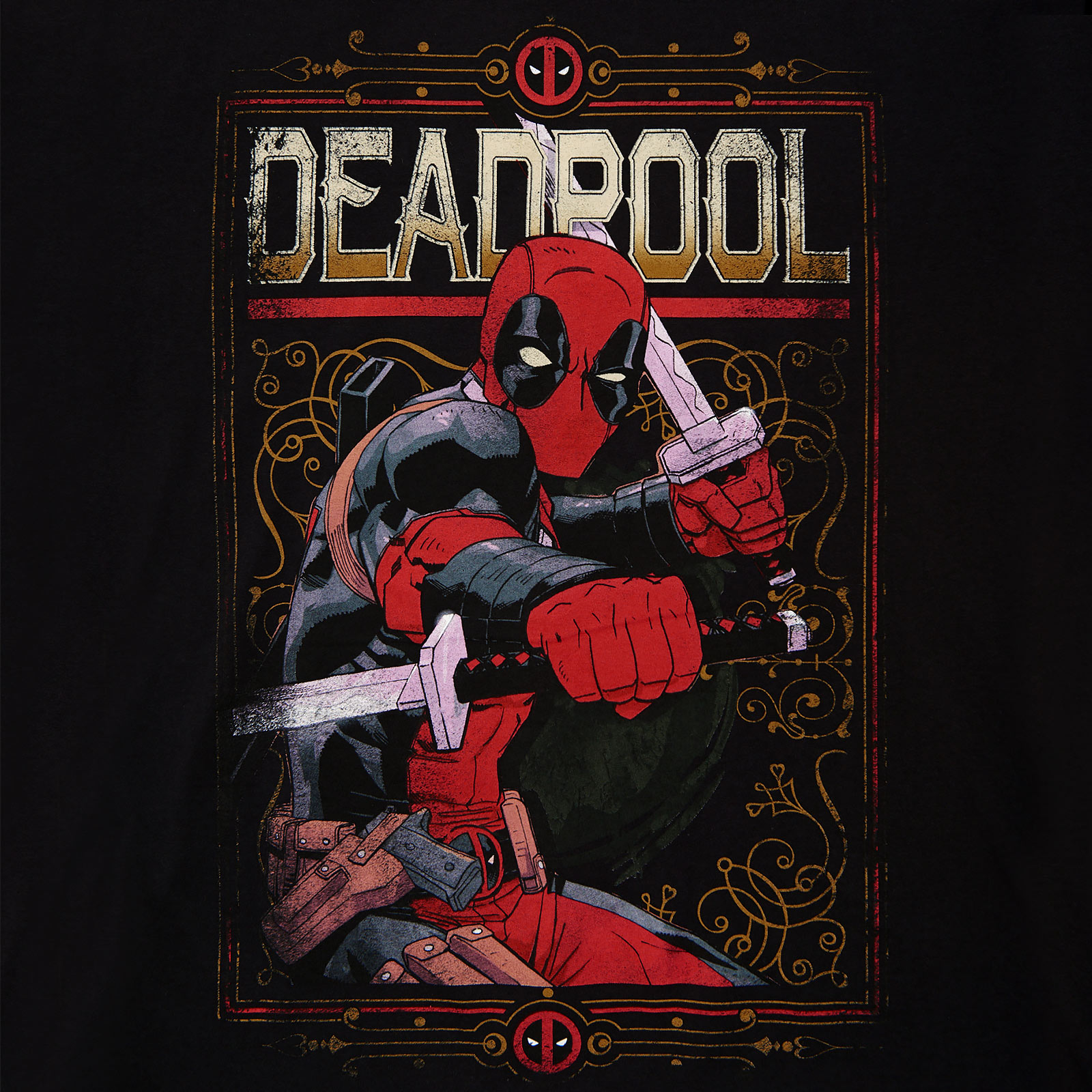 Deadpool - Ready to Fight T-Shirt schwarz