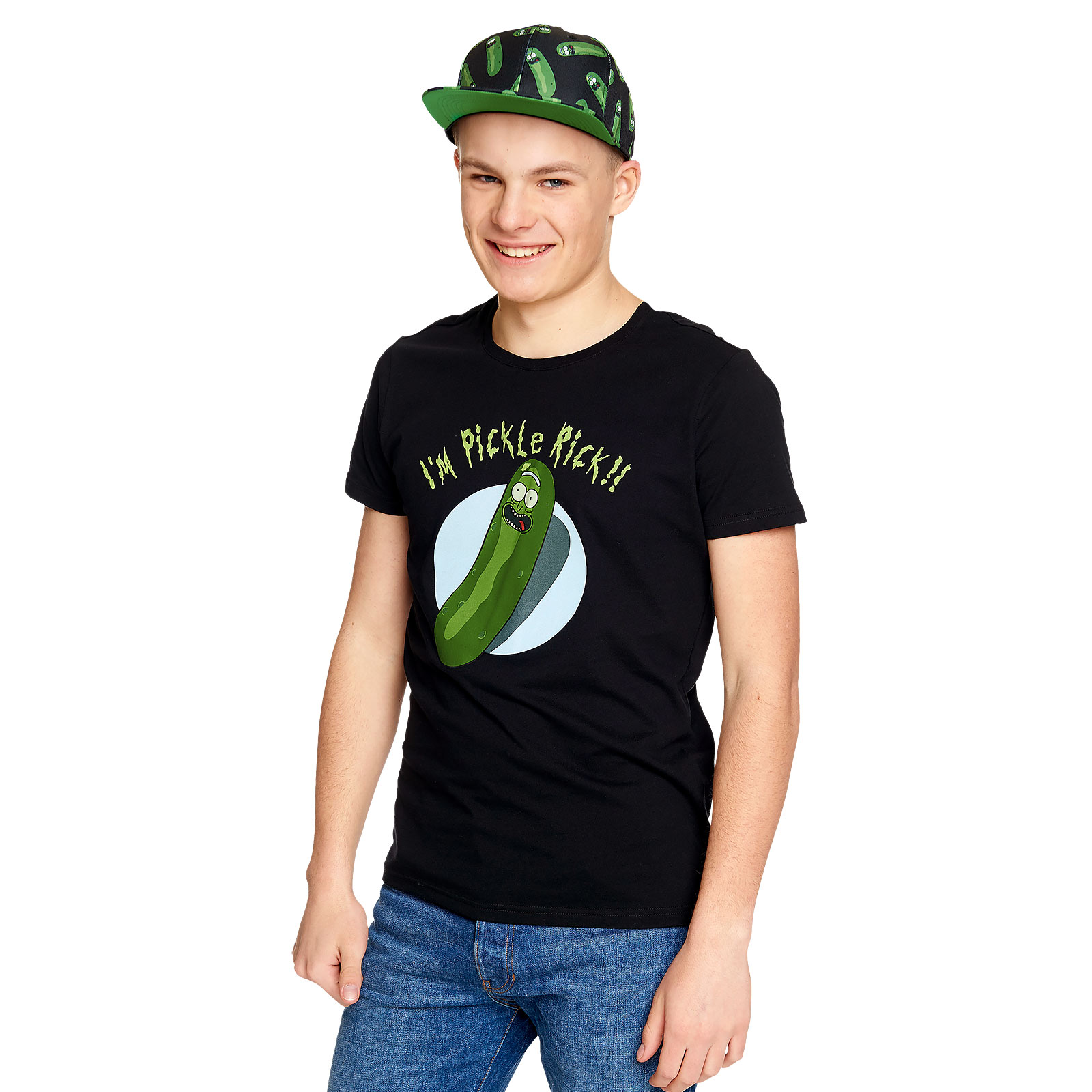 Rick and Morty - Pickle Rick T-Shirt schwarz