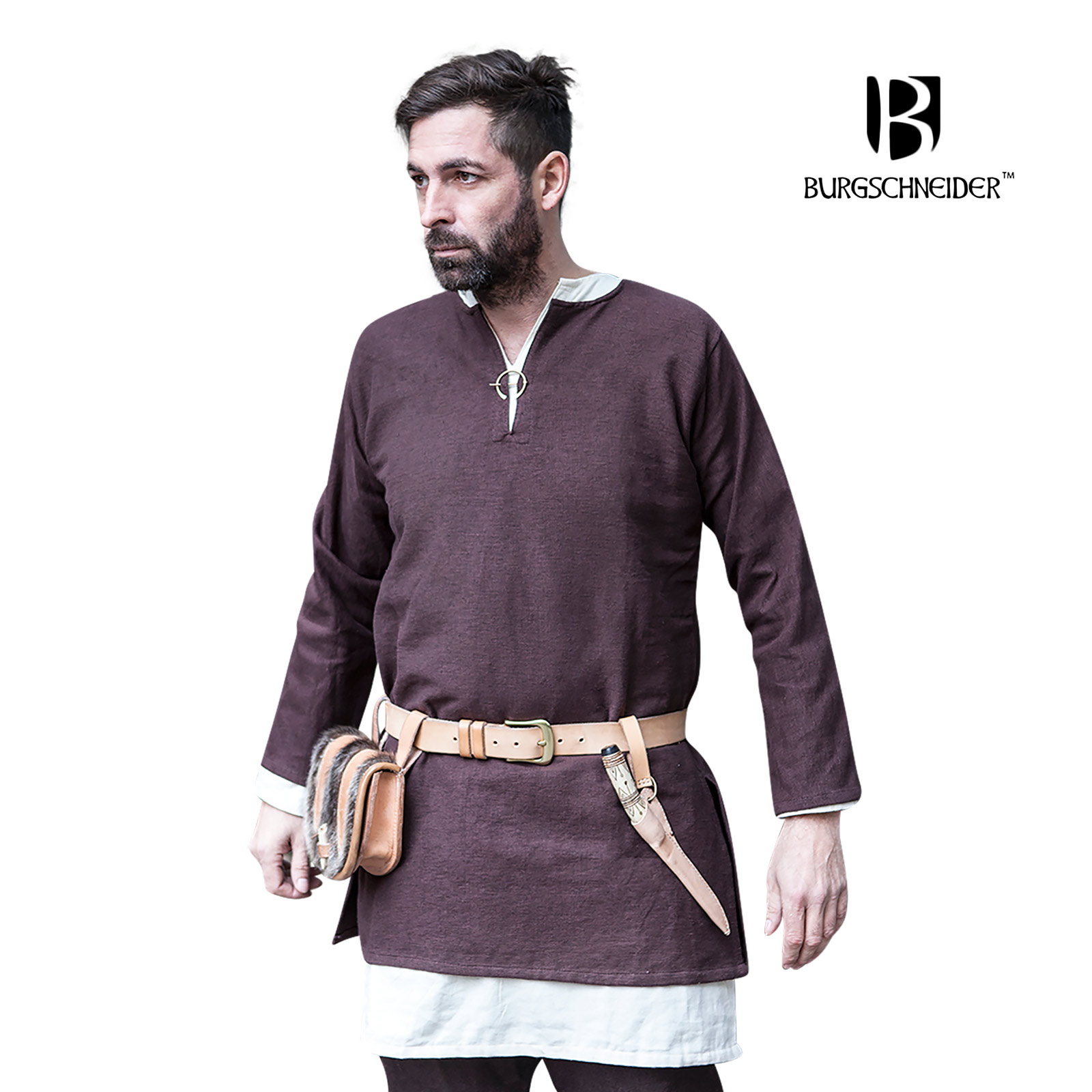 Mittelalter Kurztunika Erik braun