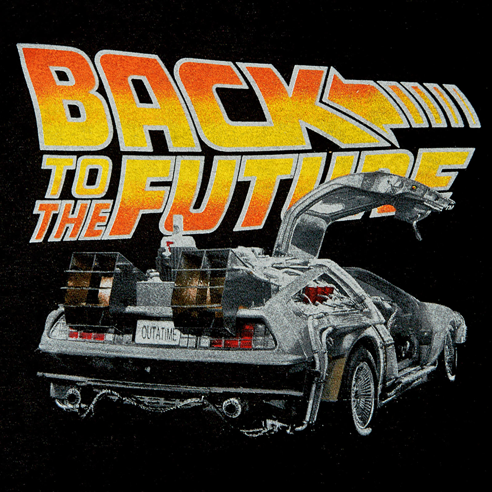 Zurück in die Zukunft - DeLorean Hoodie schwarz