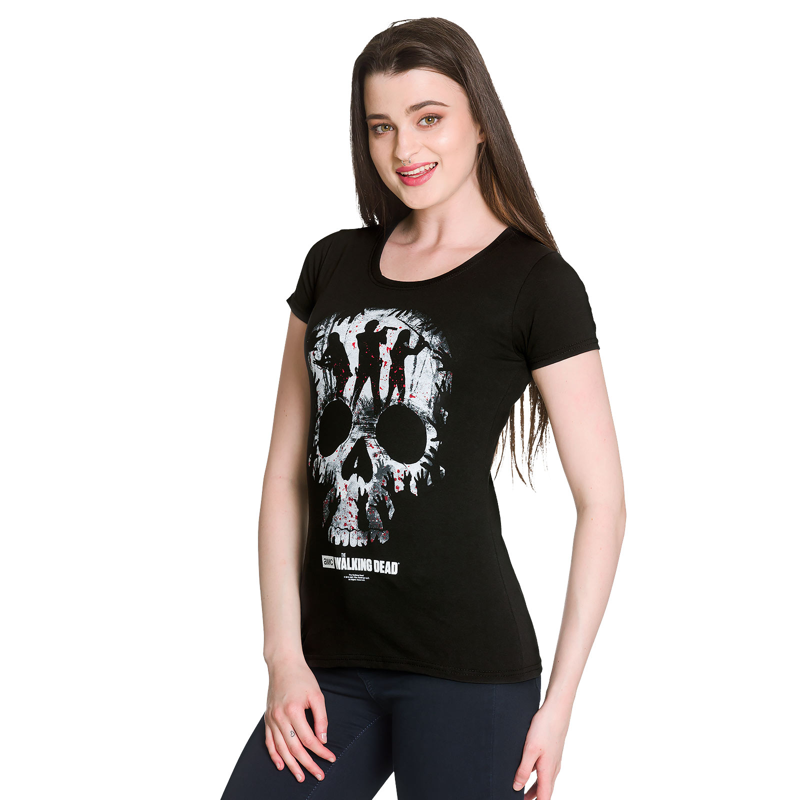 Walking Dead - Skull T-Shirt Damen
