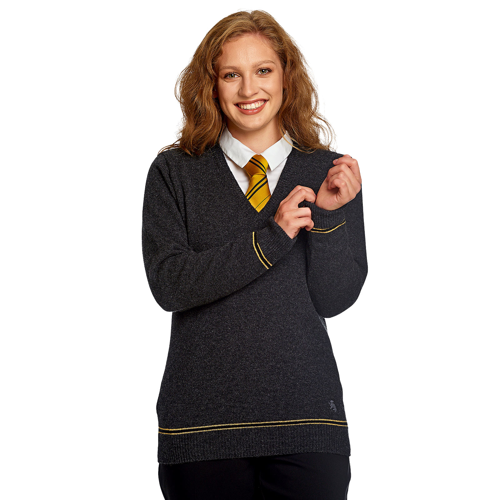 Sweatshirt Harry Potter Hufflepuff Original Waffen Zuhause mit Kapuze offiziel 
