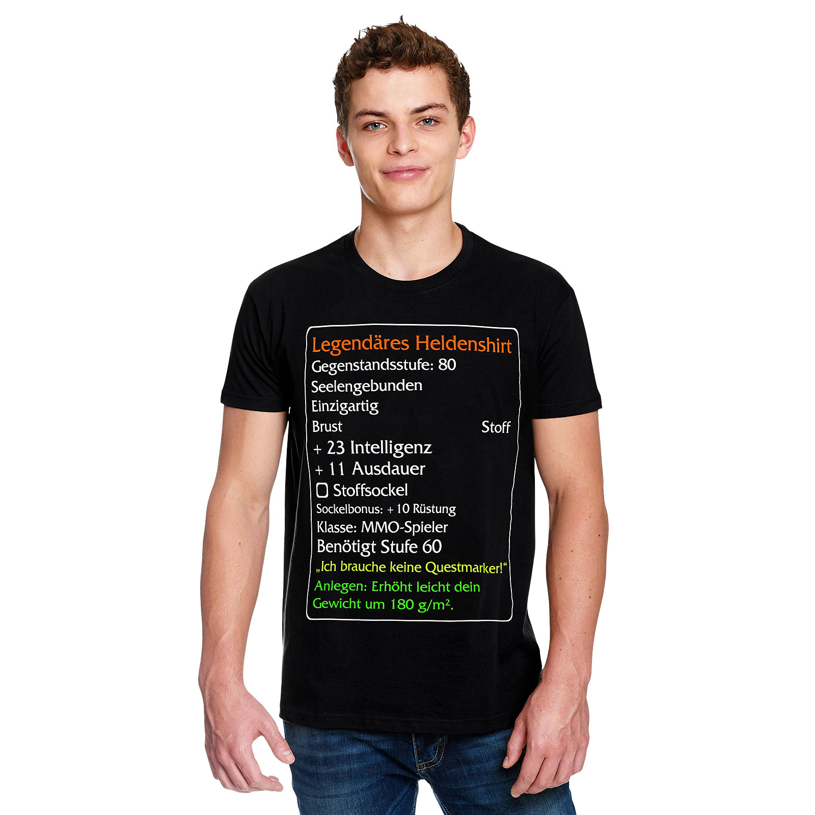 Level-60-Item Legendäres Helden Classic T-Shirt schwarz