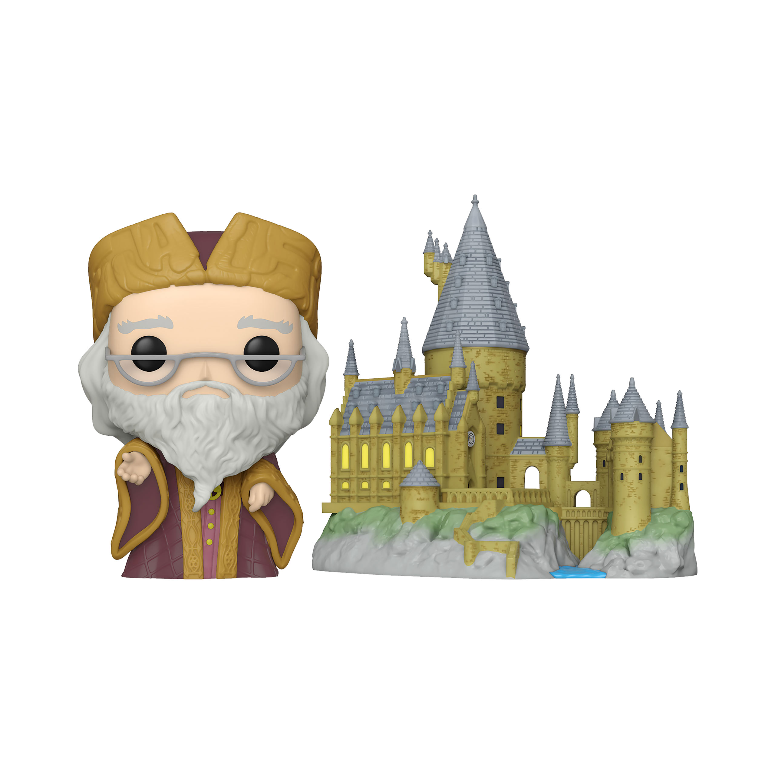 Harry Potter - Dumbledore mit Hogwarts Schloss Funko Pop Figur