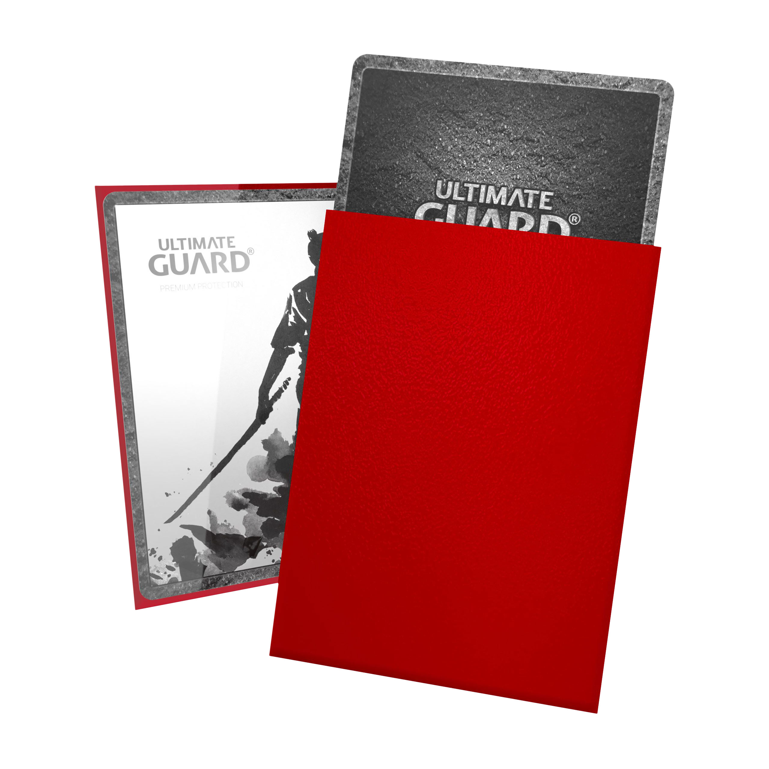 Kartenhüllen Ultimate Guard für Sammelkarten rot 100er Set