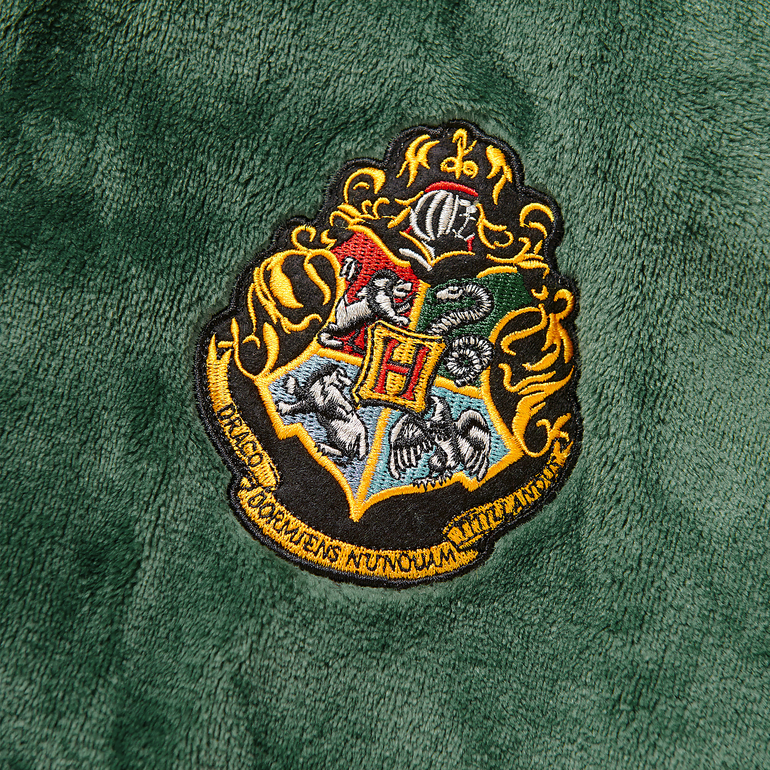 Harry Potter - Slytherin Wappen Bademantel grün