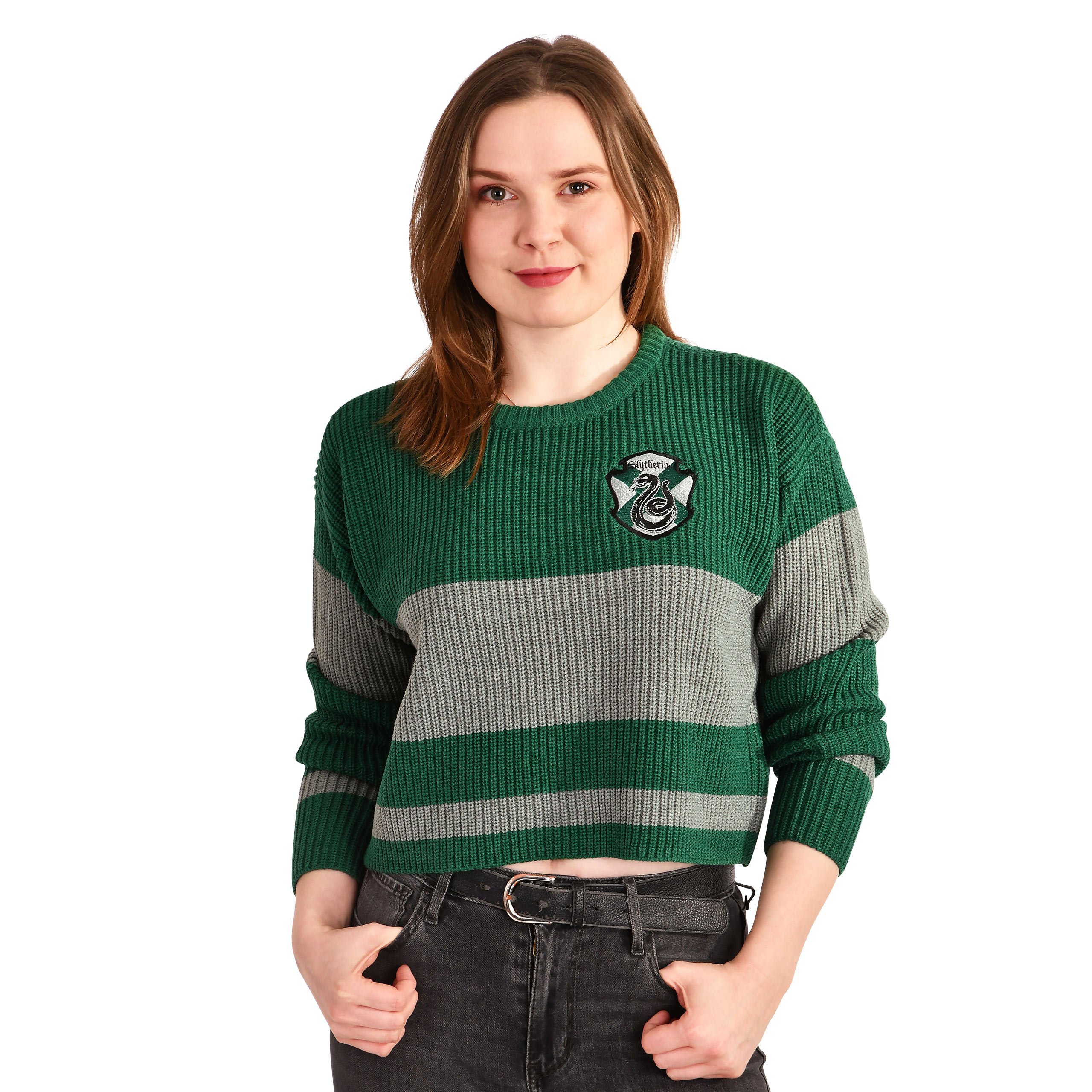 Harry Potter - Slytherin Crop Sweater Damen
| Elbenwald