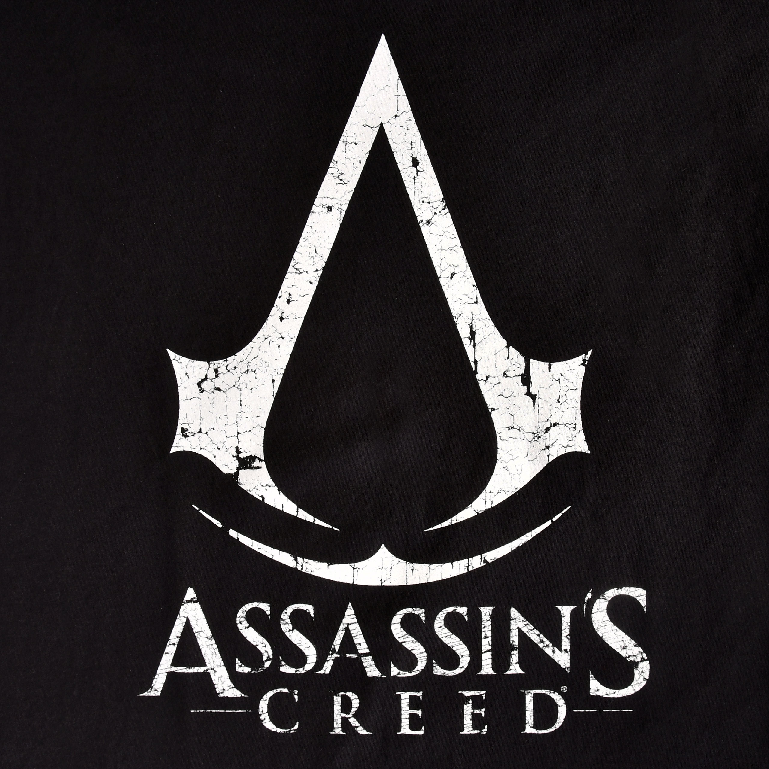 Assassin's Creed - Cracked Logo T-Shirt schwarz