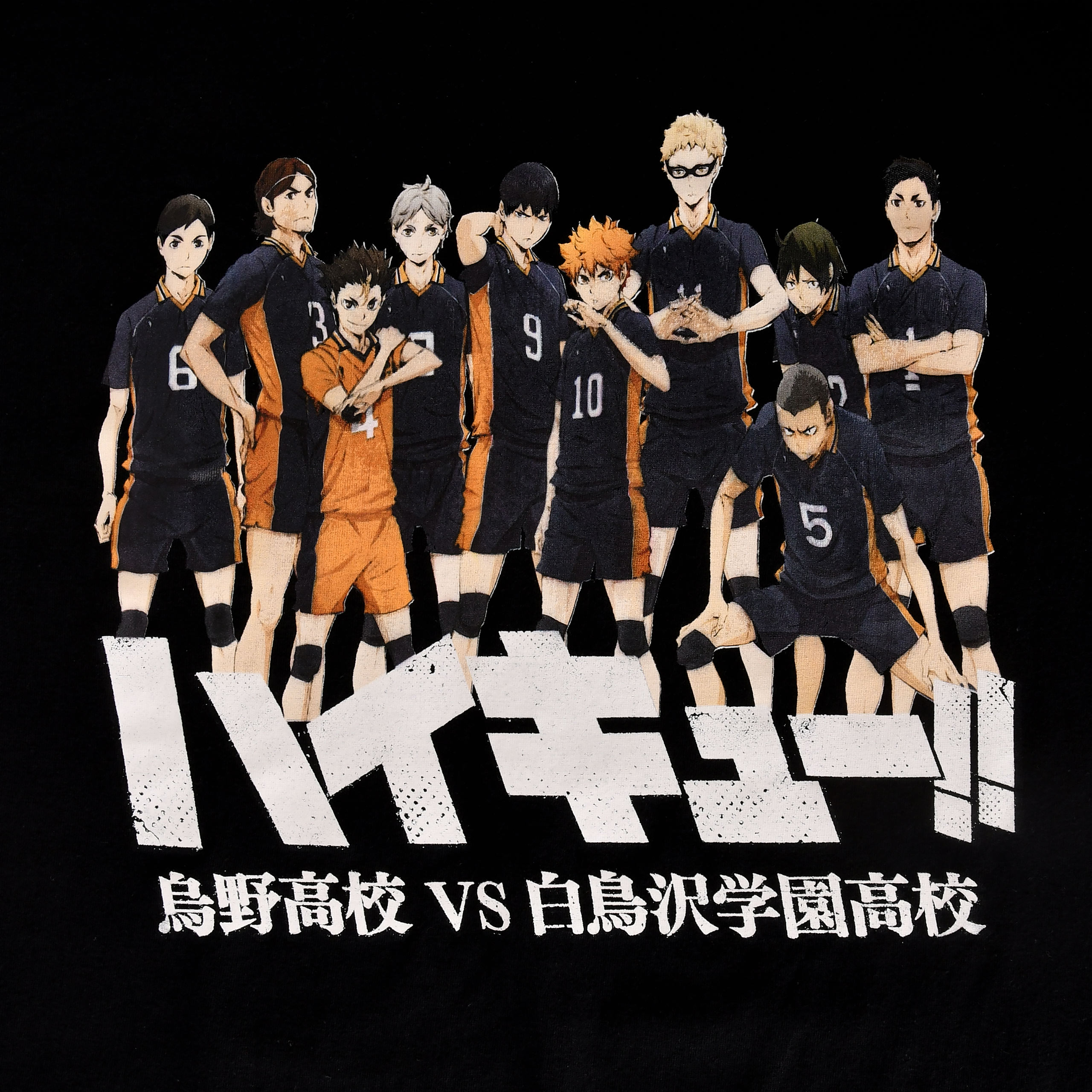 Haikyu!! - Characters T-Shirt schwarz