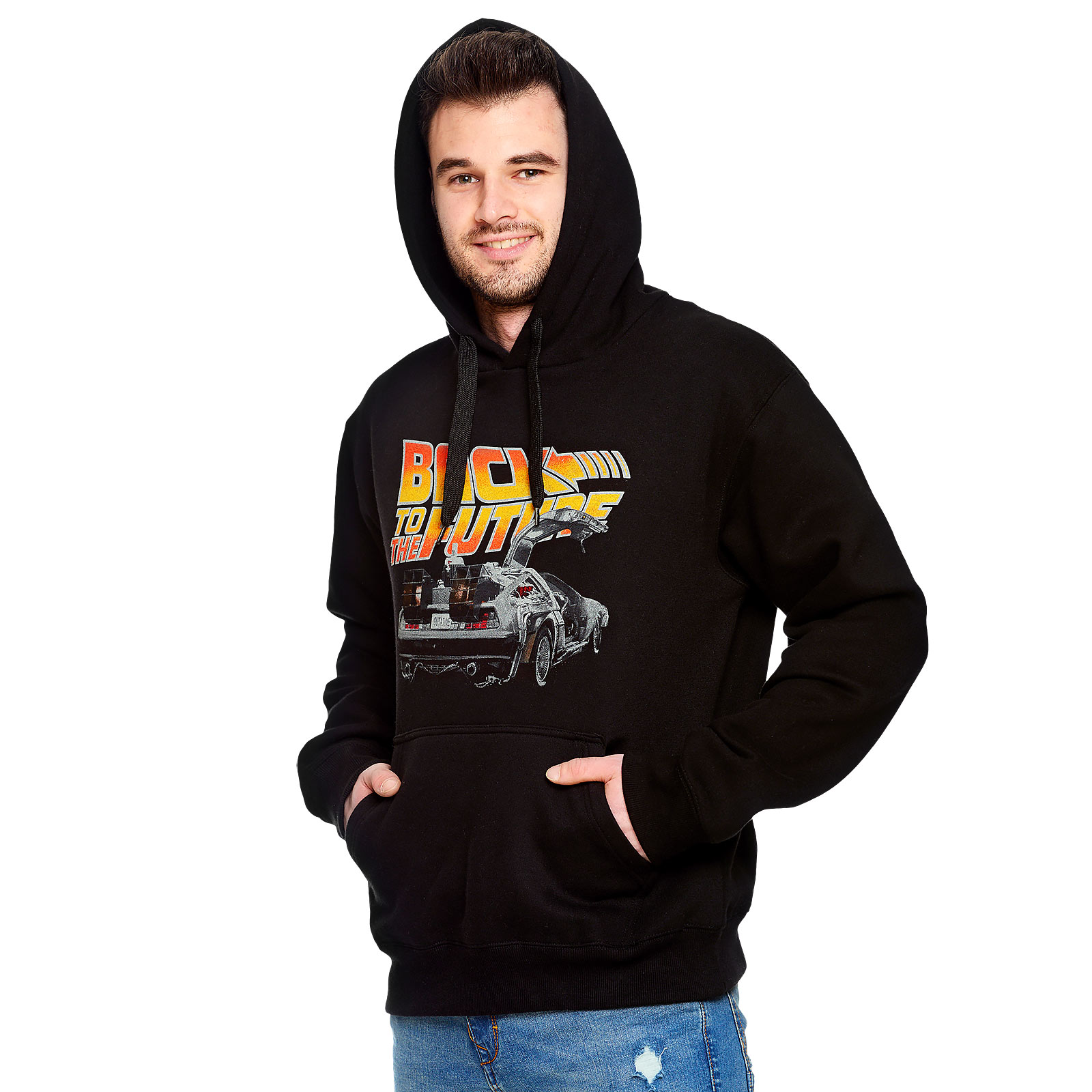 Zurück in die Zukunft - DeLorean Hoodie schwarz