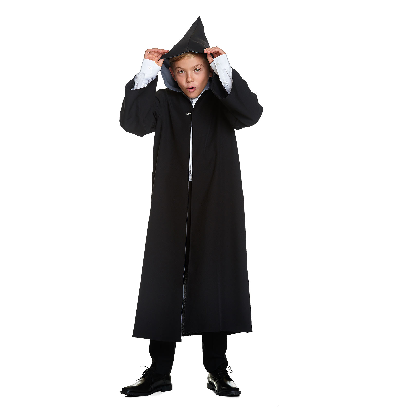Zauberer Kinder Kostüm Robe mit Kapuze für Harry Potter Fans