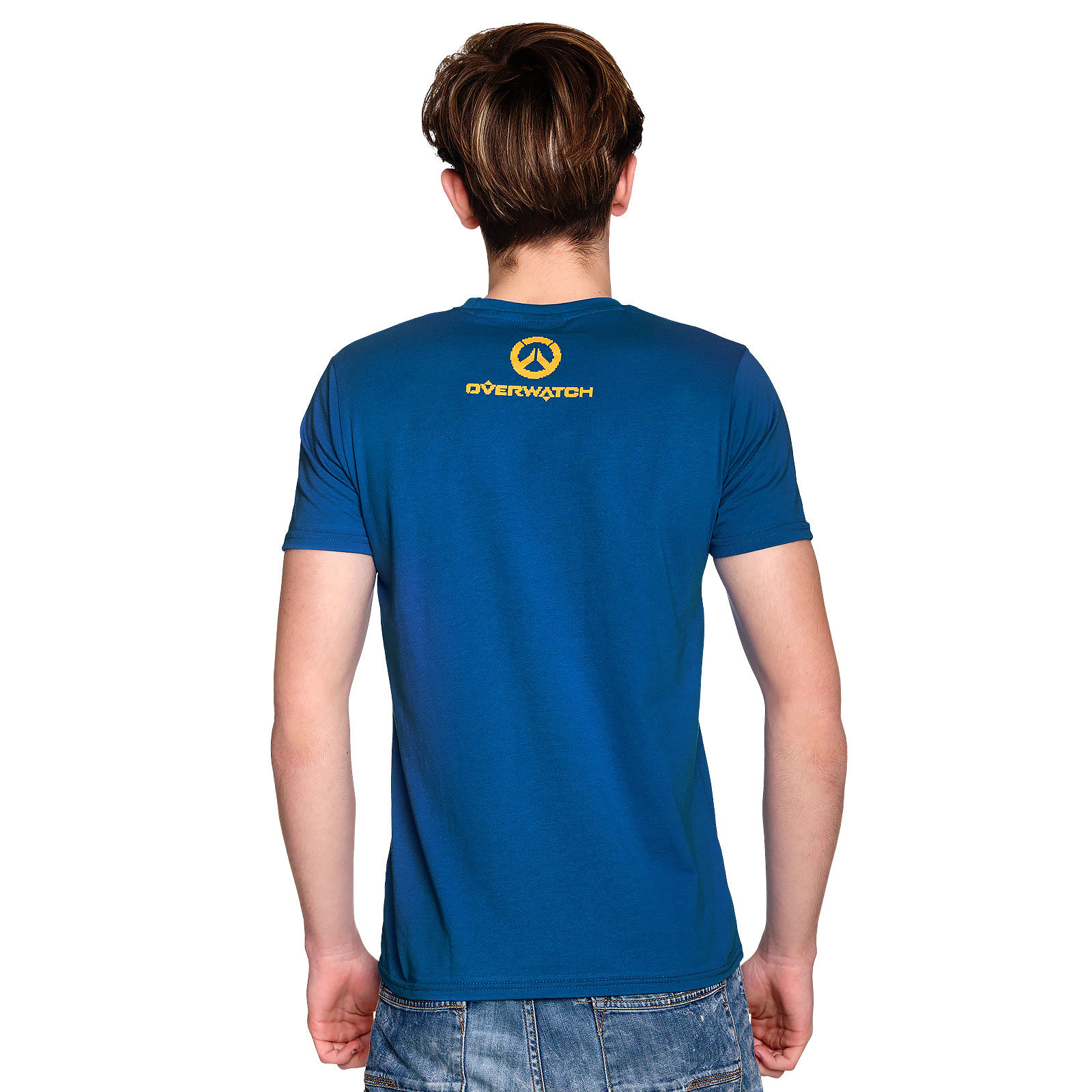Overwatch - Pharah Pixel T-Shirt blau