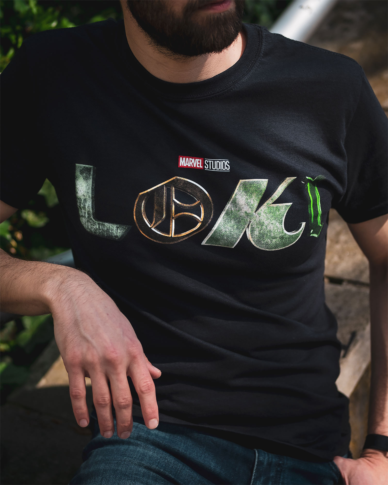 Loki - Logo T-Shirt schwarz