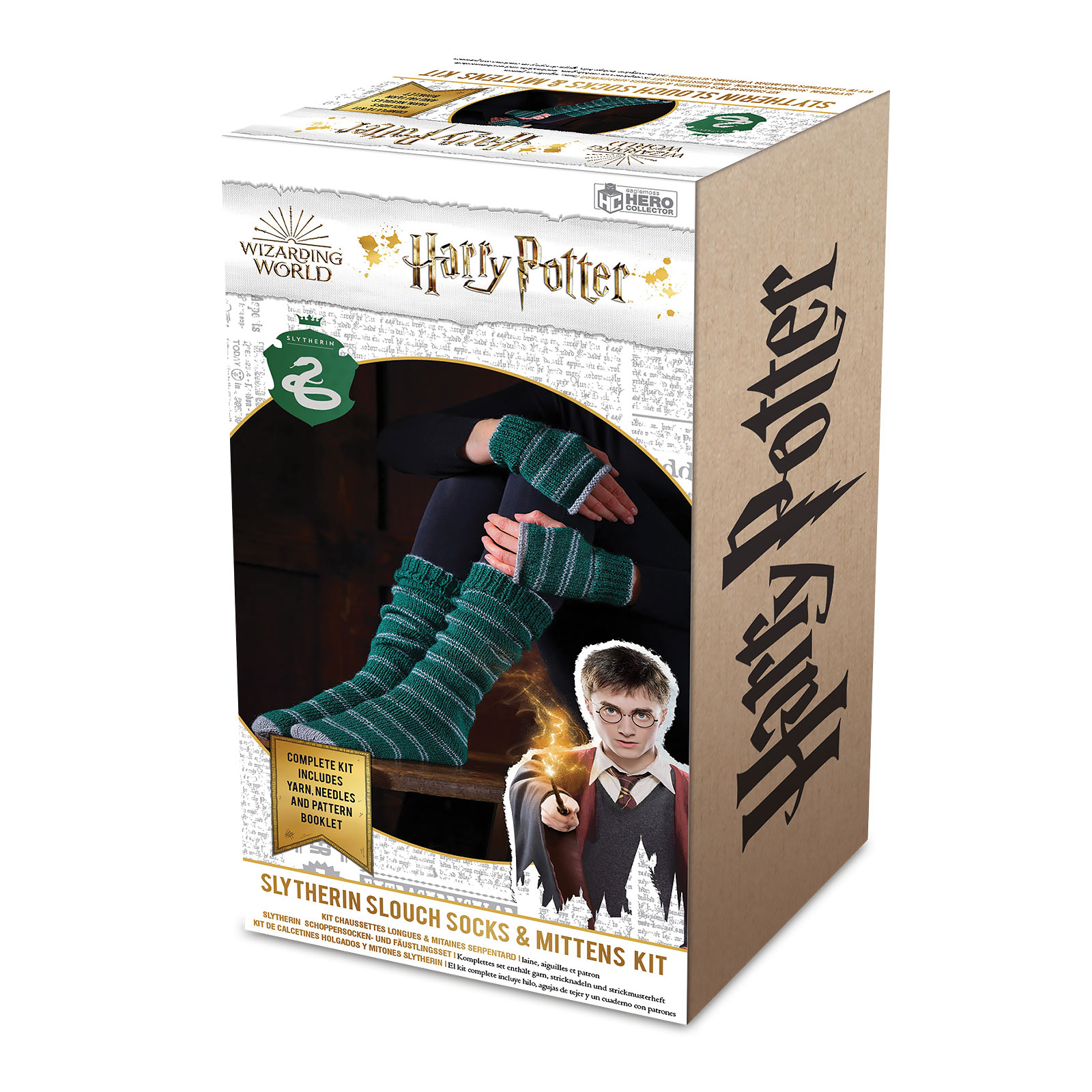 Harry Potter - Slytherin Handschuhe & Strümpfe Strick-Set