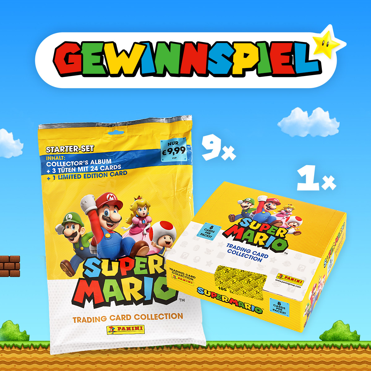 Super Mario Sammelkarten Gewinnspiel