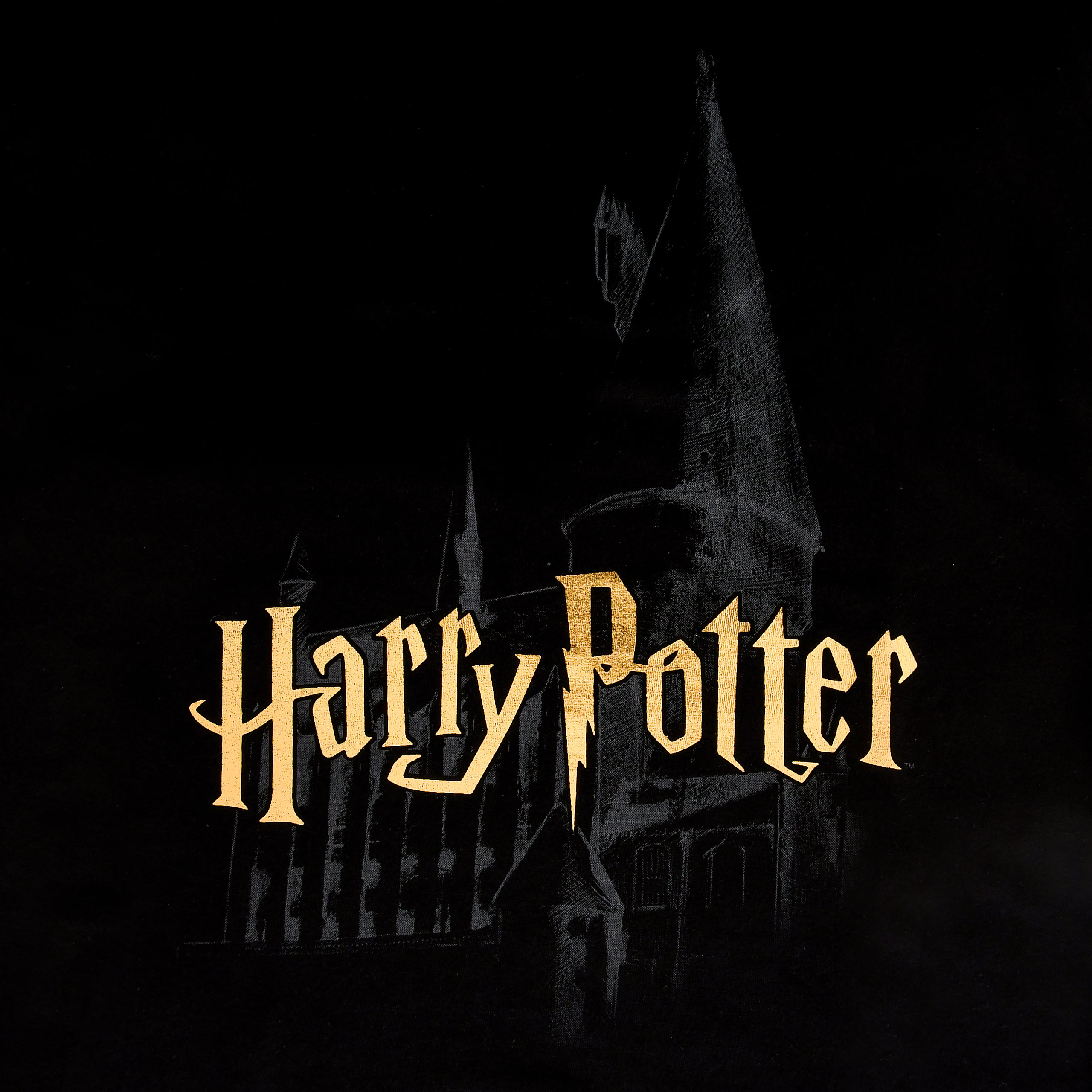 Harry Potter - Hogwarts Schloss T-Shirt schwarz