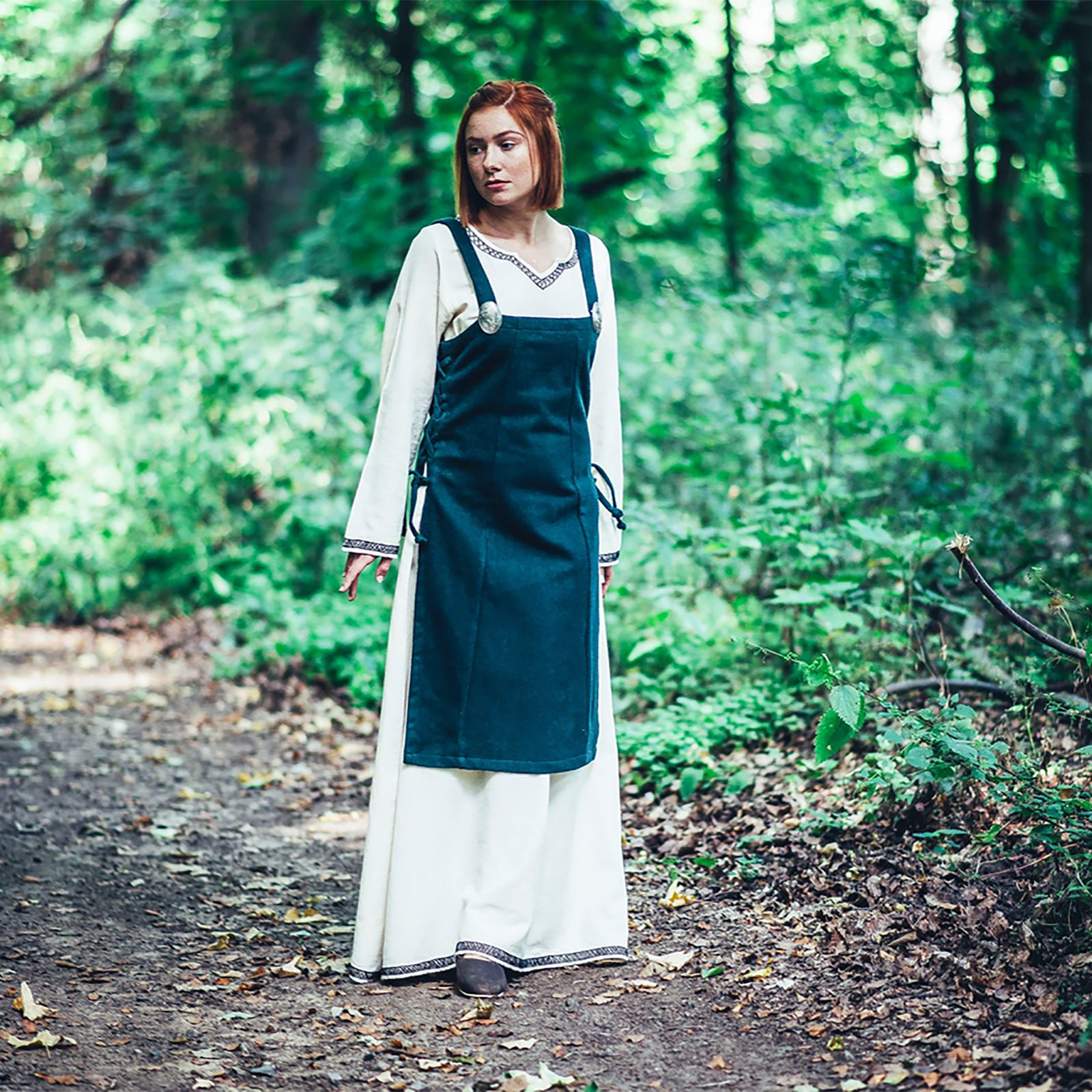 Mittelalter Überkleid Aila grün
