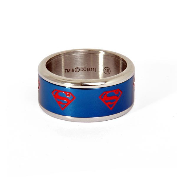 Superman - Symbol Ring blau