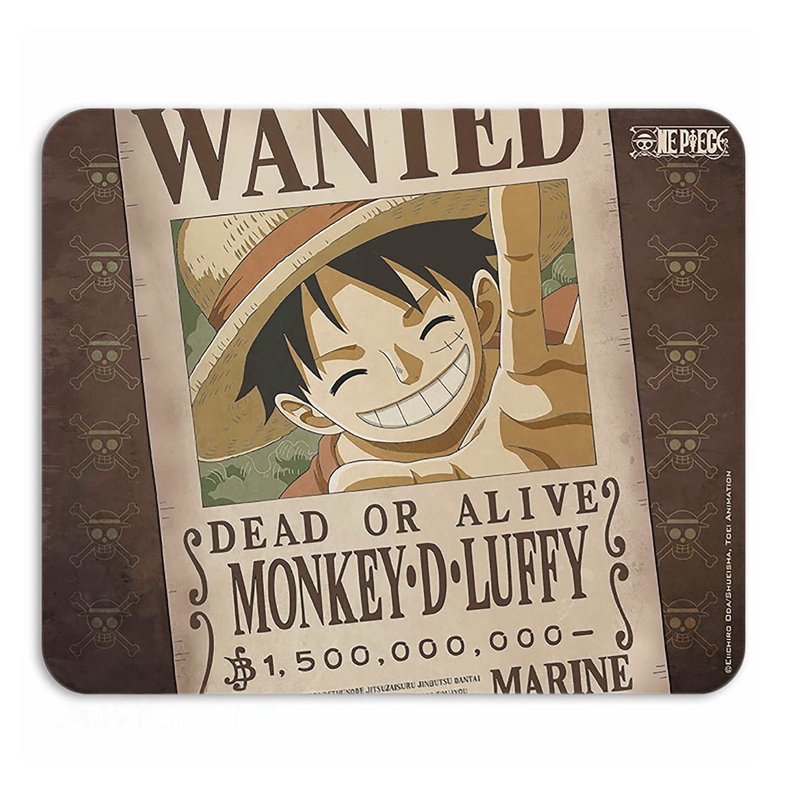 One Piece - Wanted Luffy Mousepad