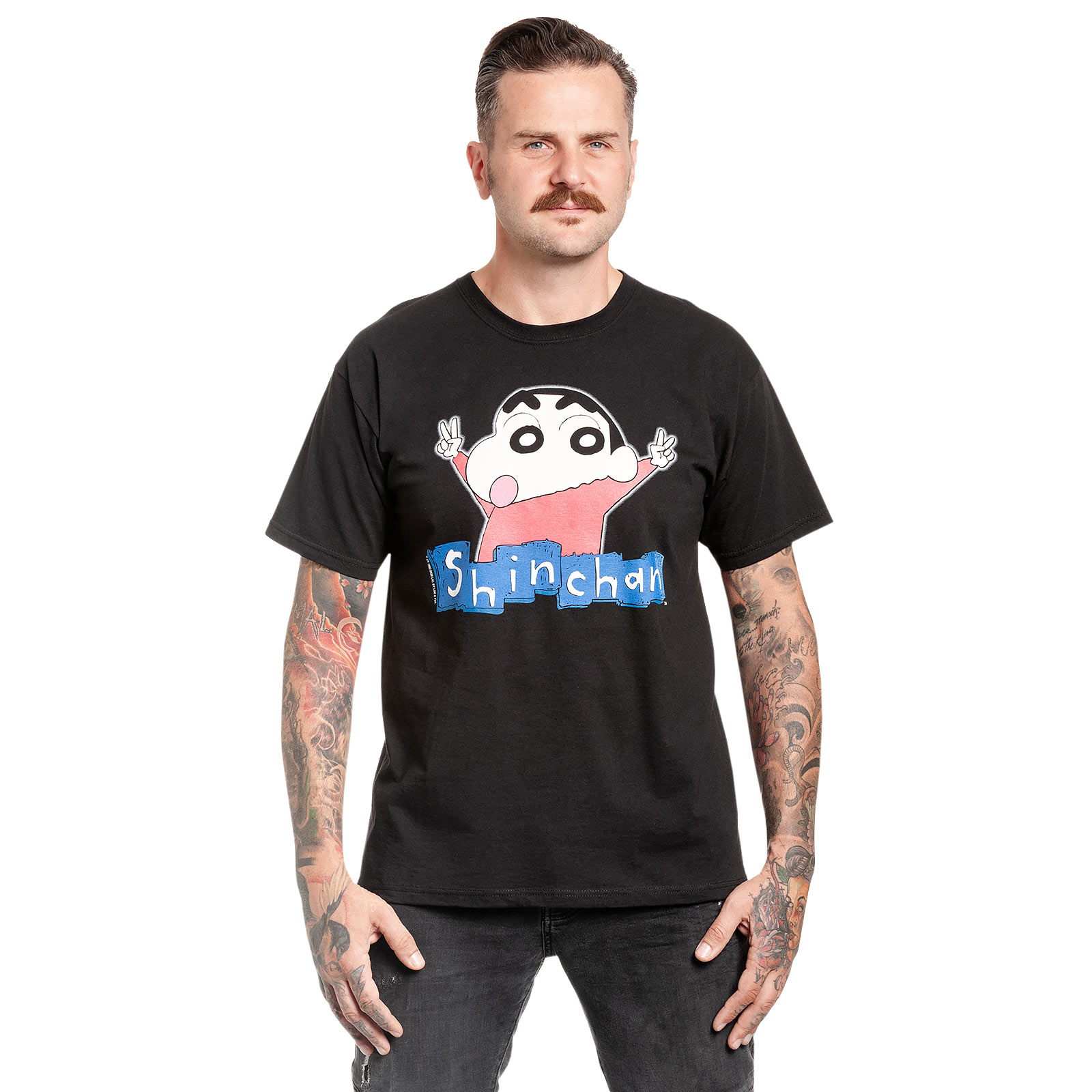 Shin-Chan - Logo T-Shirt schwarz