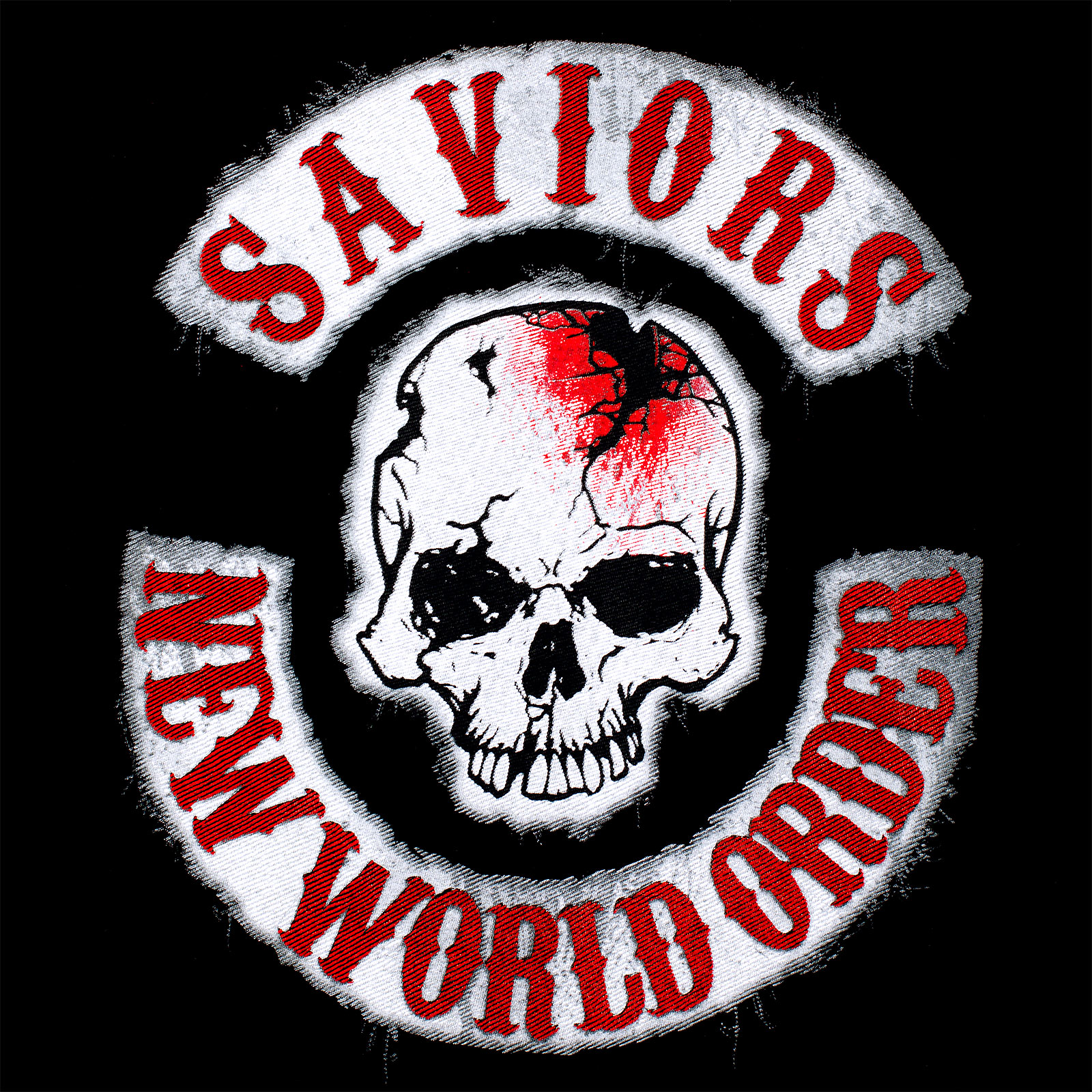 Walking Dead - Savior Patches T-Shirt schwarz
