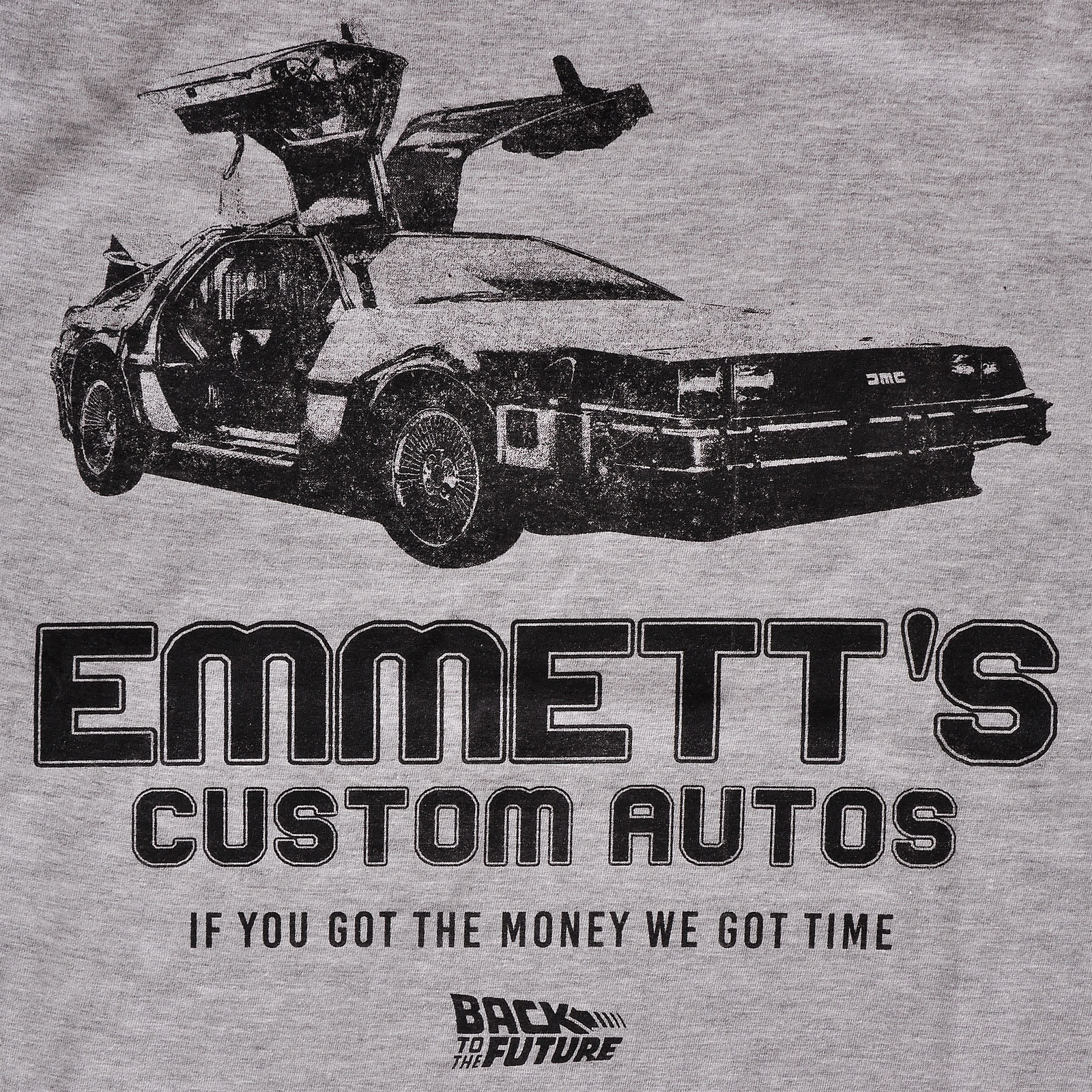 Zurück in die Zukunft - Emmett's Custom Autos T-Shirt grau