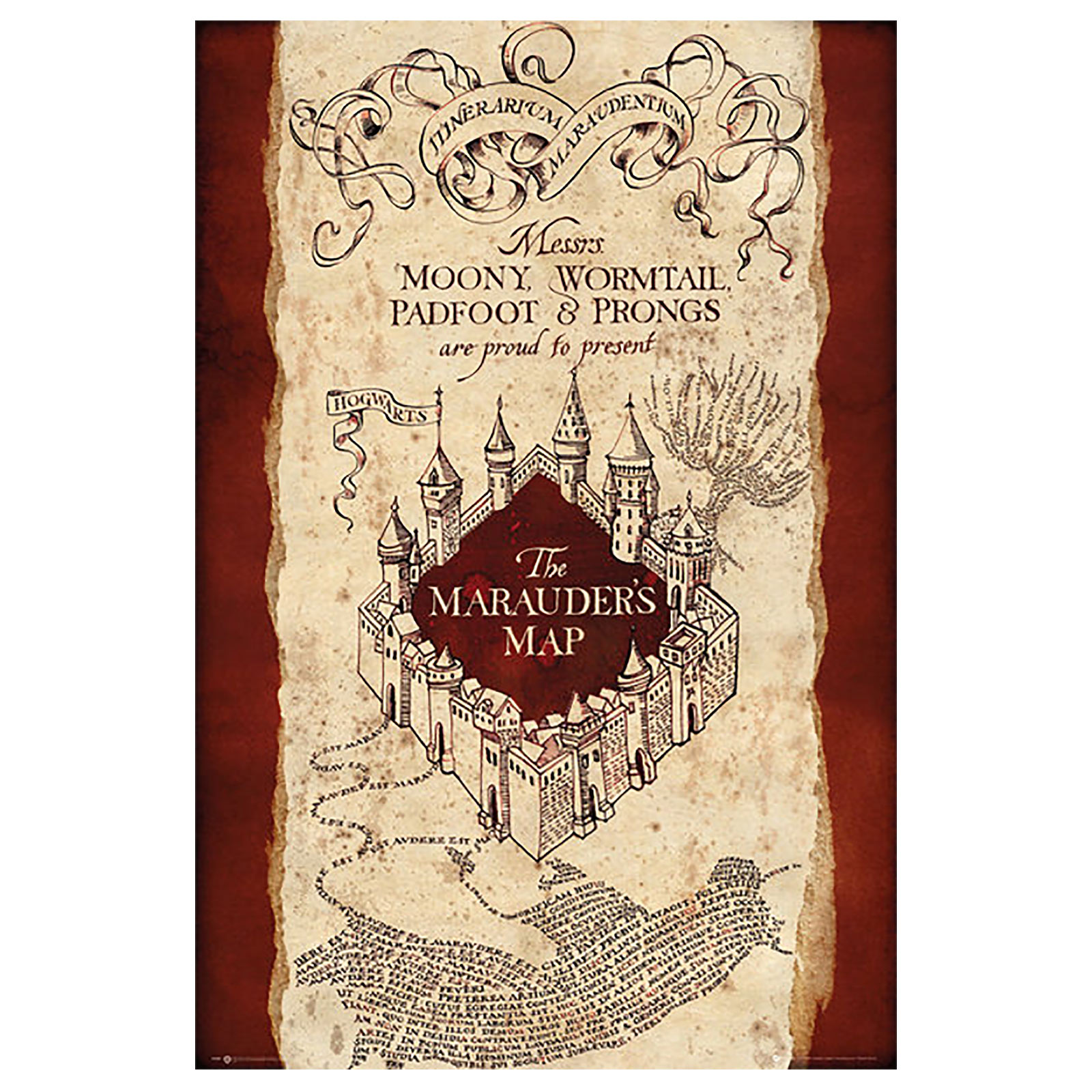 Harry Potter - Karte des Rumtreibers Maxi Poster