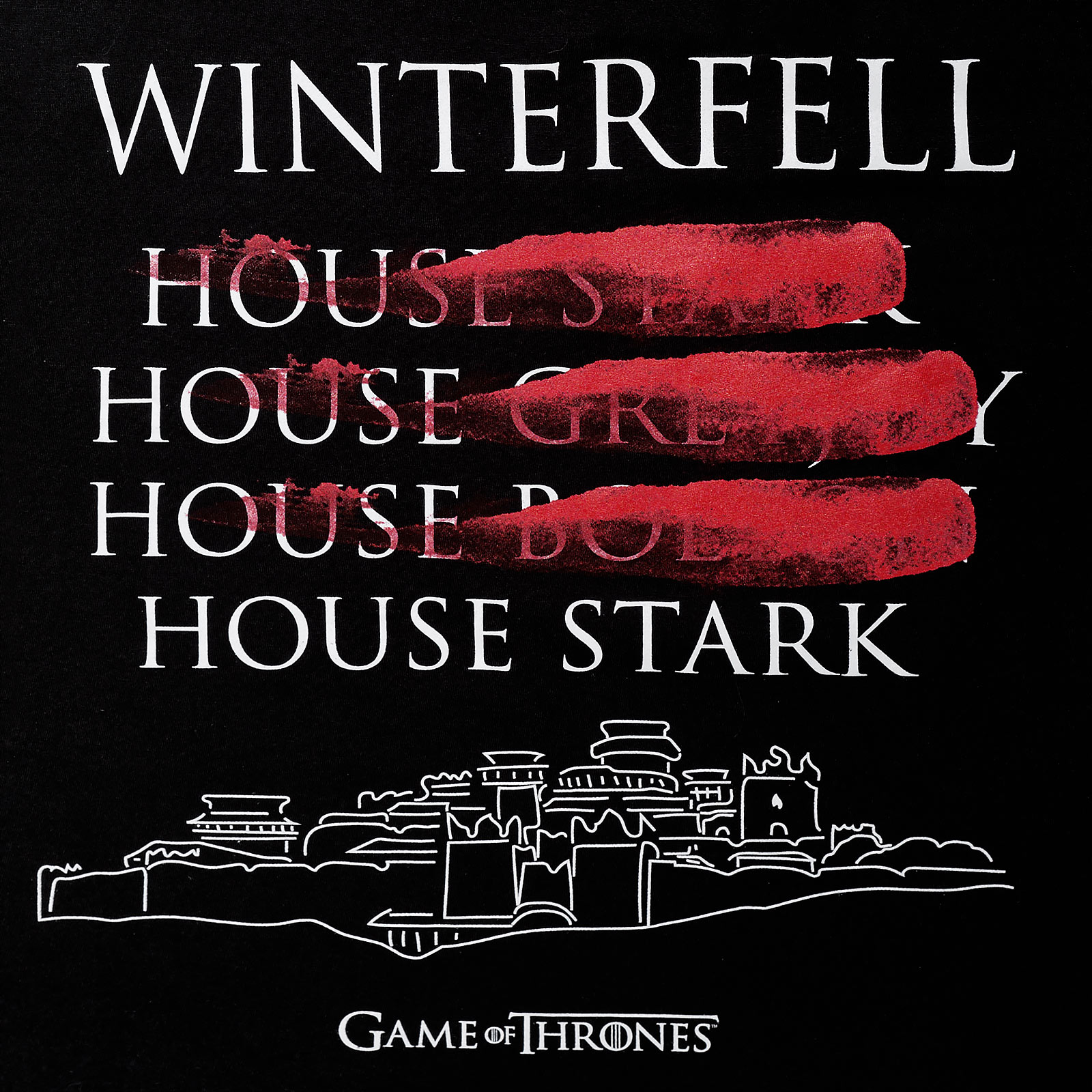 Game of Thrones - Winterfell Rulers T-Shirt schwarz
