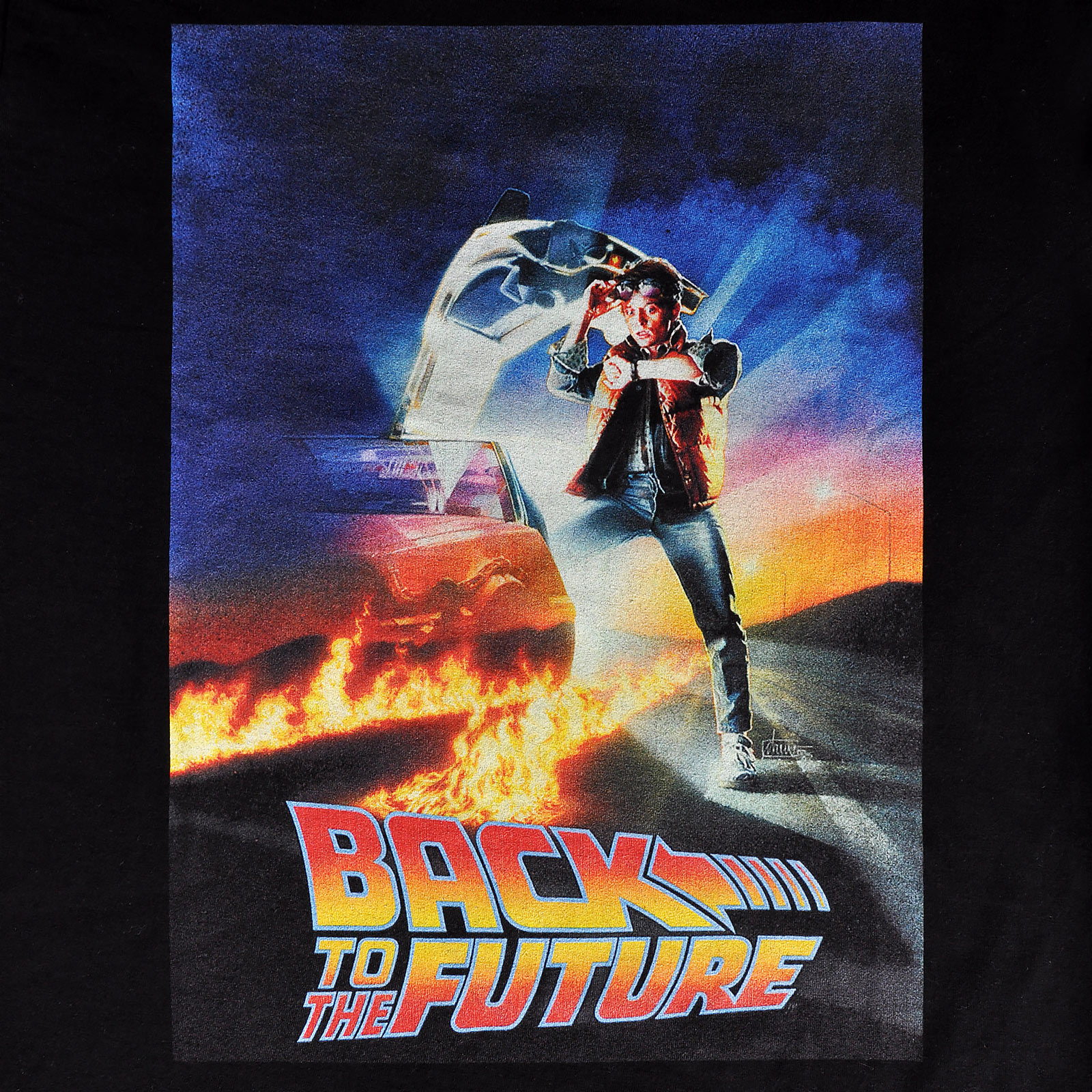 Zurück in die Zukunft - Marty McFly Poster T-Shirt schwarz