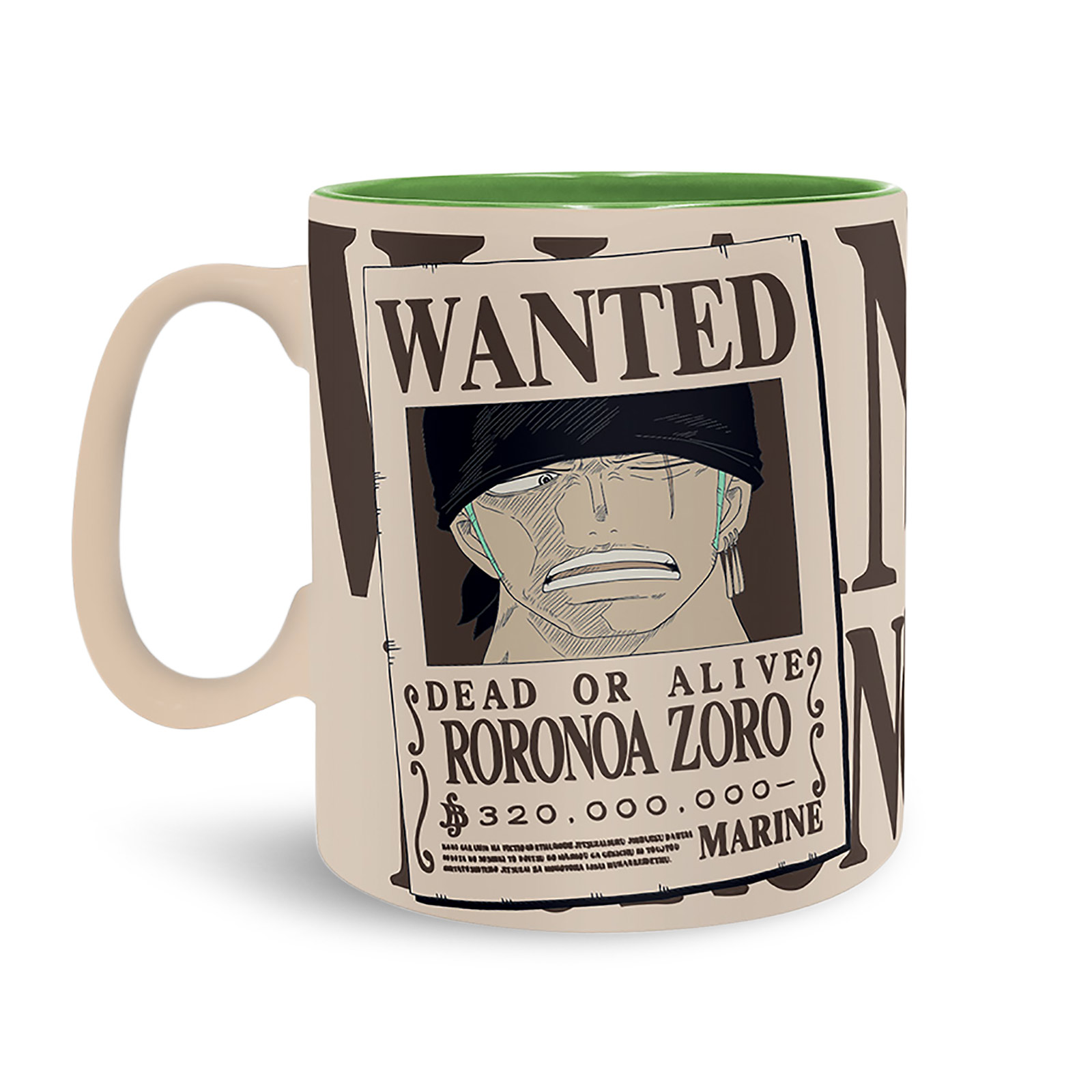 One Piece - Wanted Zoro Tasse