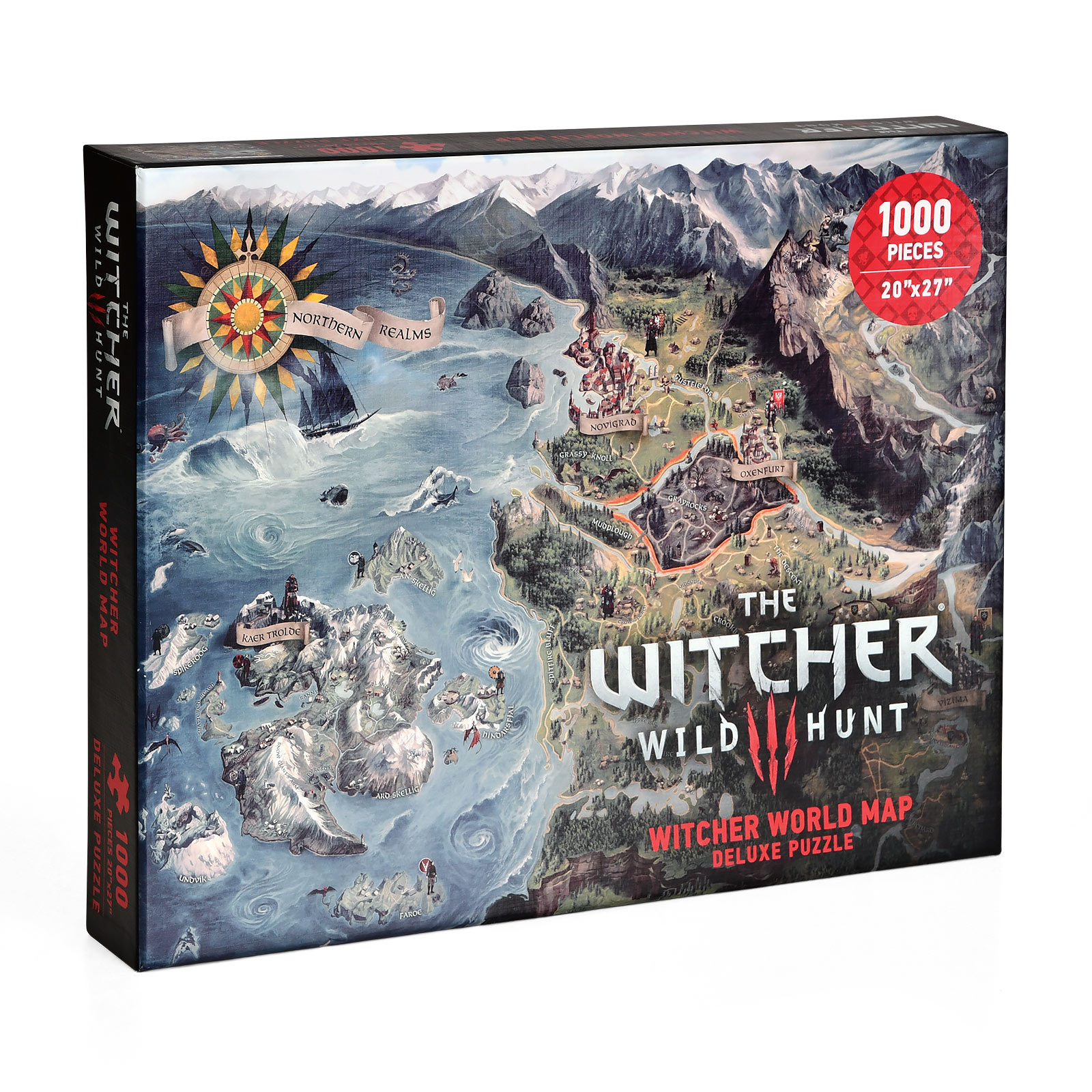 Witcher - Karte der Nördlichen Königreiche Puzzle