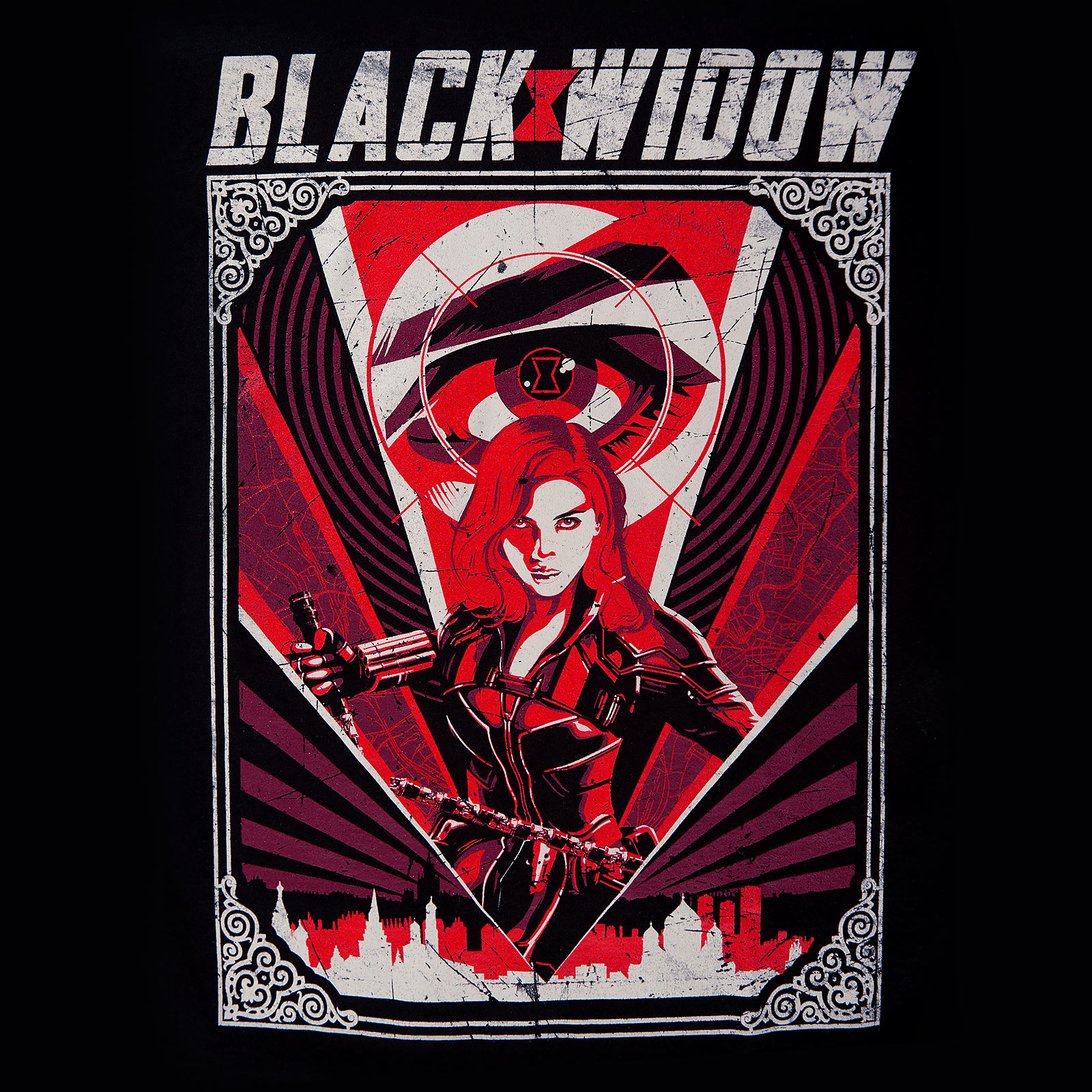 Black Widow - Eye in the Sky Movie T-Shirt schwarz