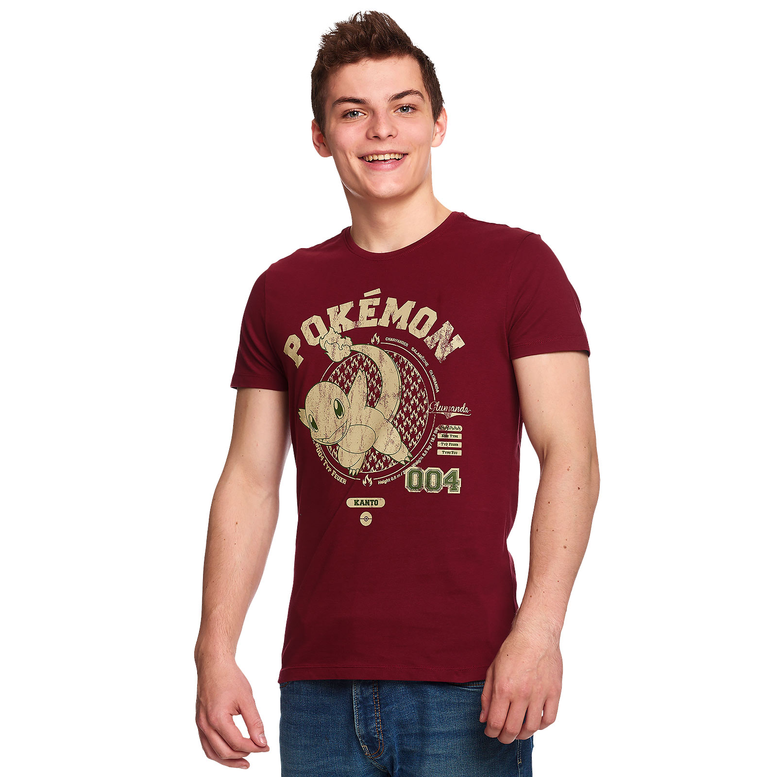 Pokemon - Glumanda T-Shirt rot