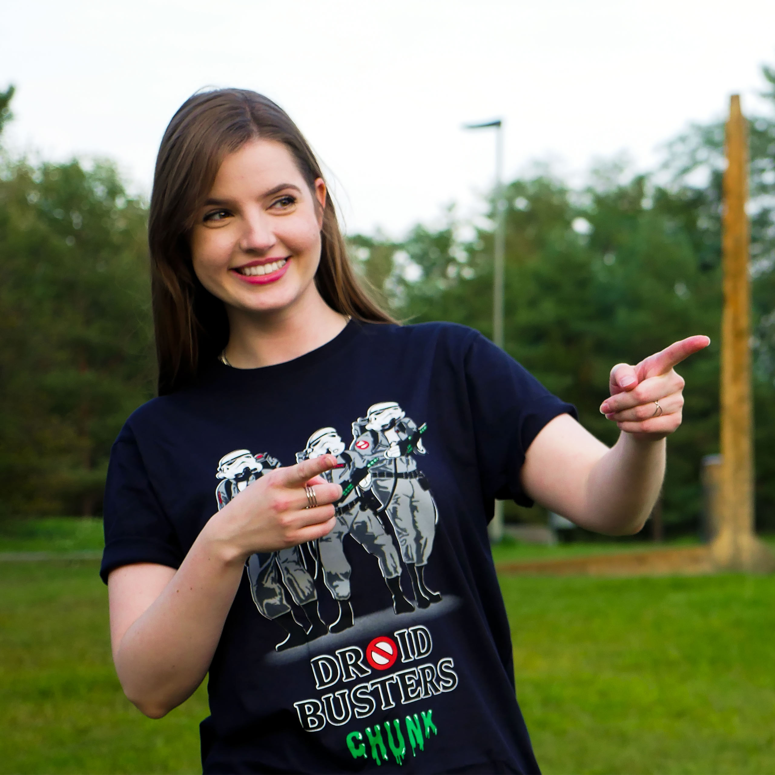 Droidbusters T-Shirt für Star Wars Fans blau