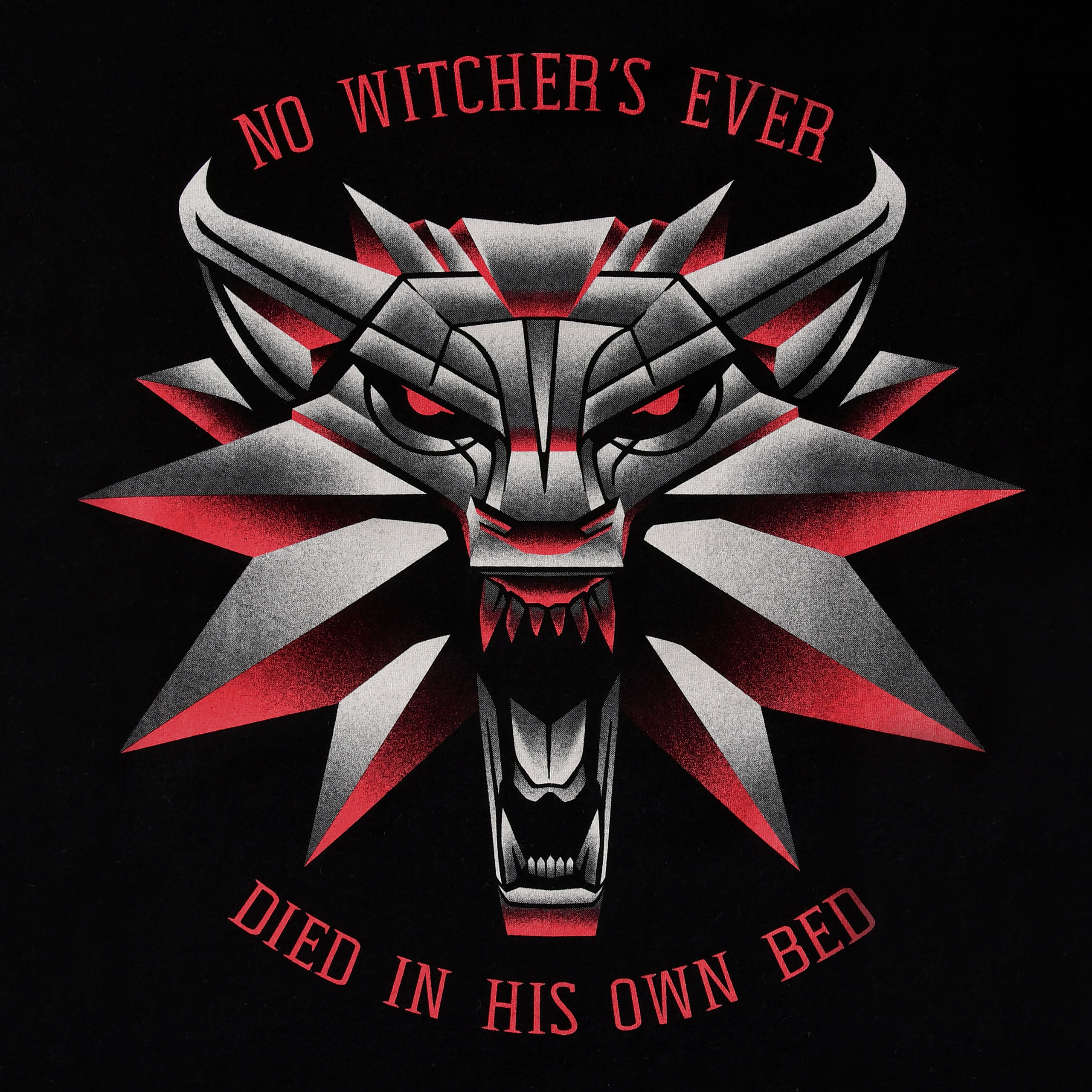 Witcher 3 - Memorial Wolf T-Shirt schwarz