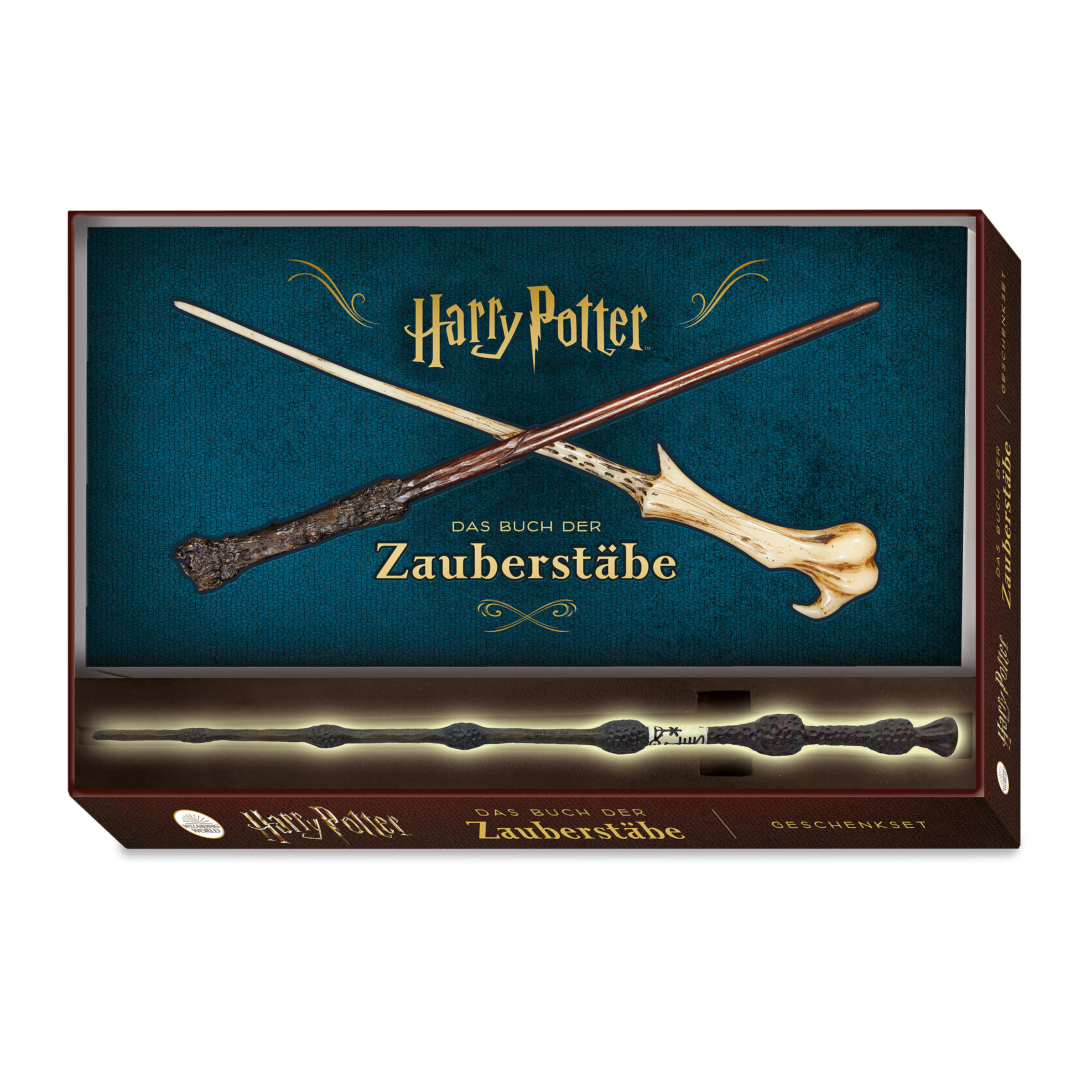 Harry Potter - Das Buch der Zauberstäbe Geschenkbox mit Buch und Zauberstab