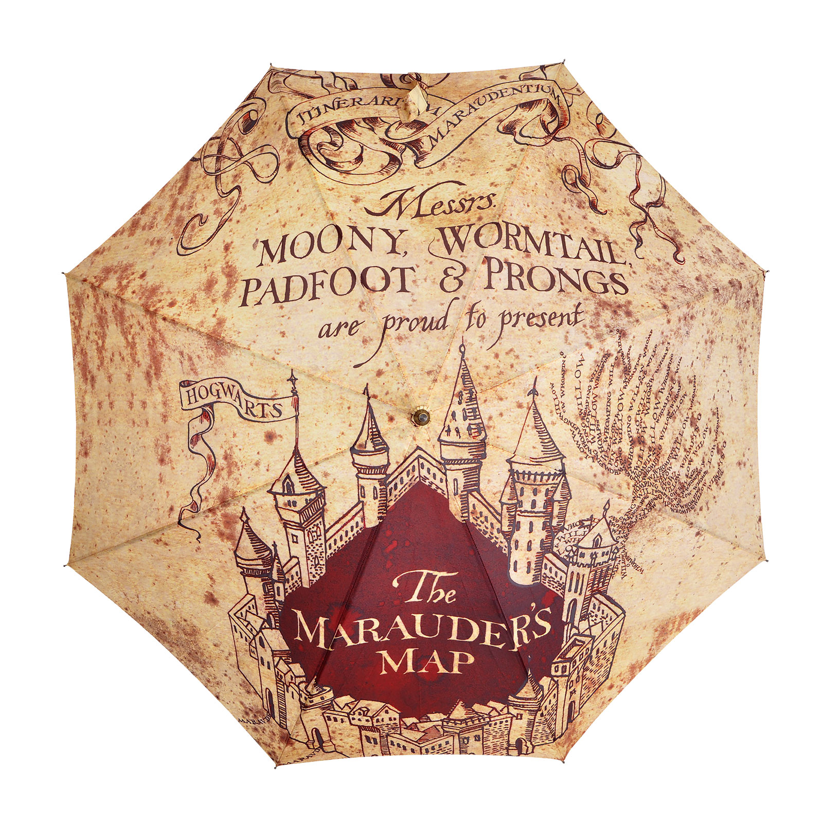 Harry Potter - Karte des Rumtreibers Schirm beige