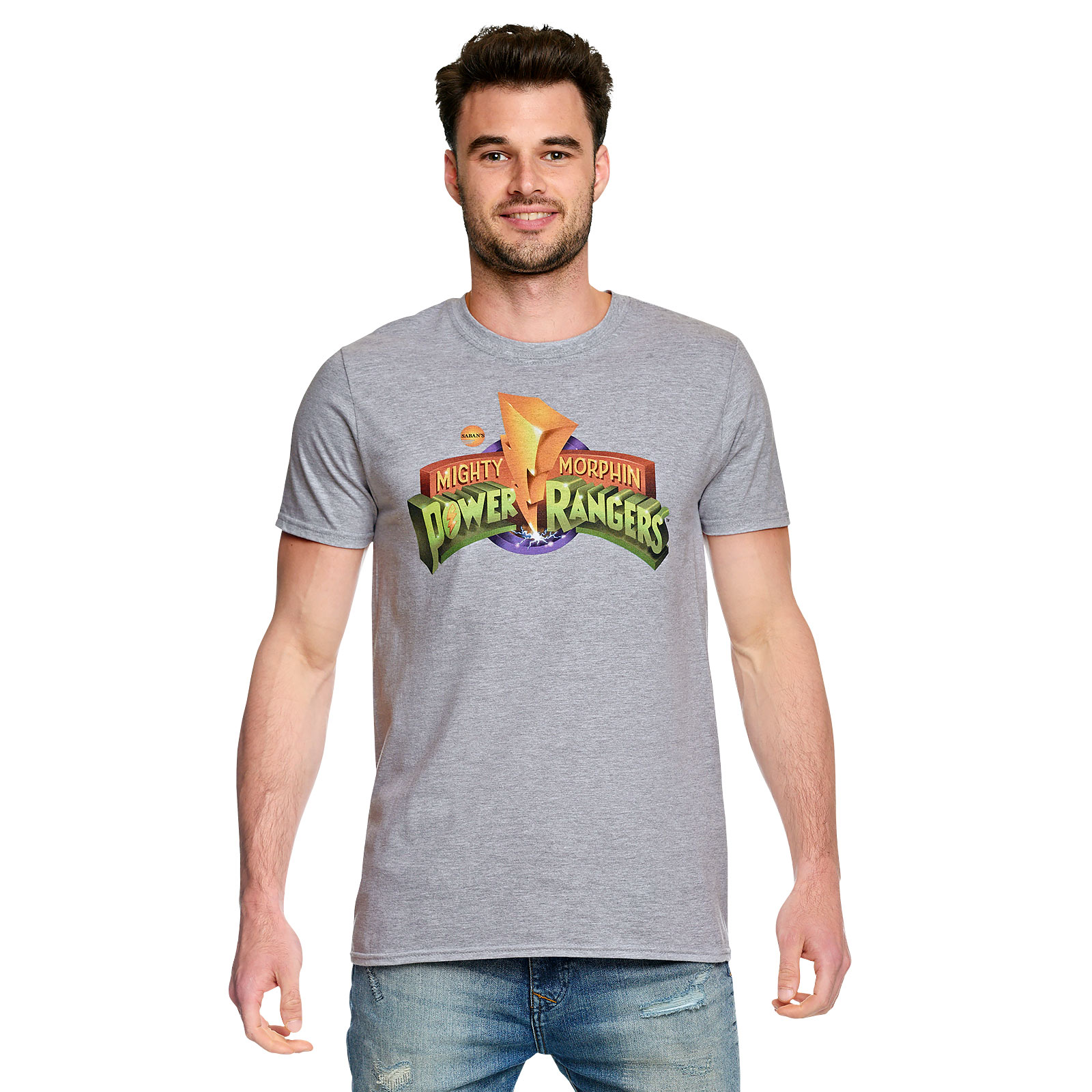Power Rangers - Logo T-Shirt grau